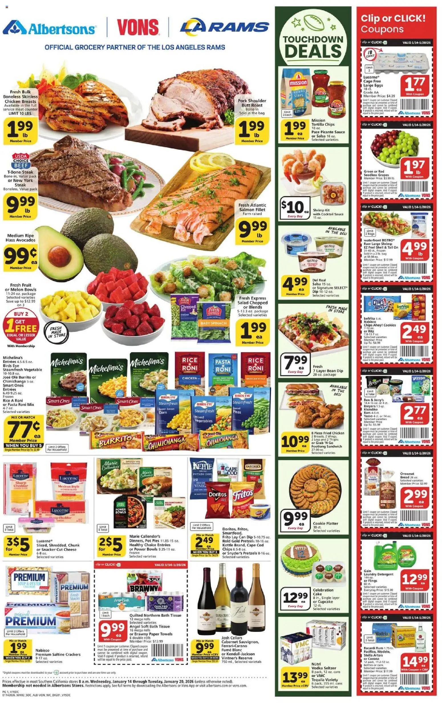vons - Vons Weekly Ad - 01/14 - 01/20 2026 - page: 1