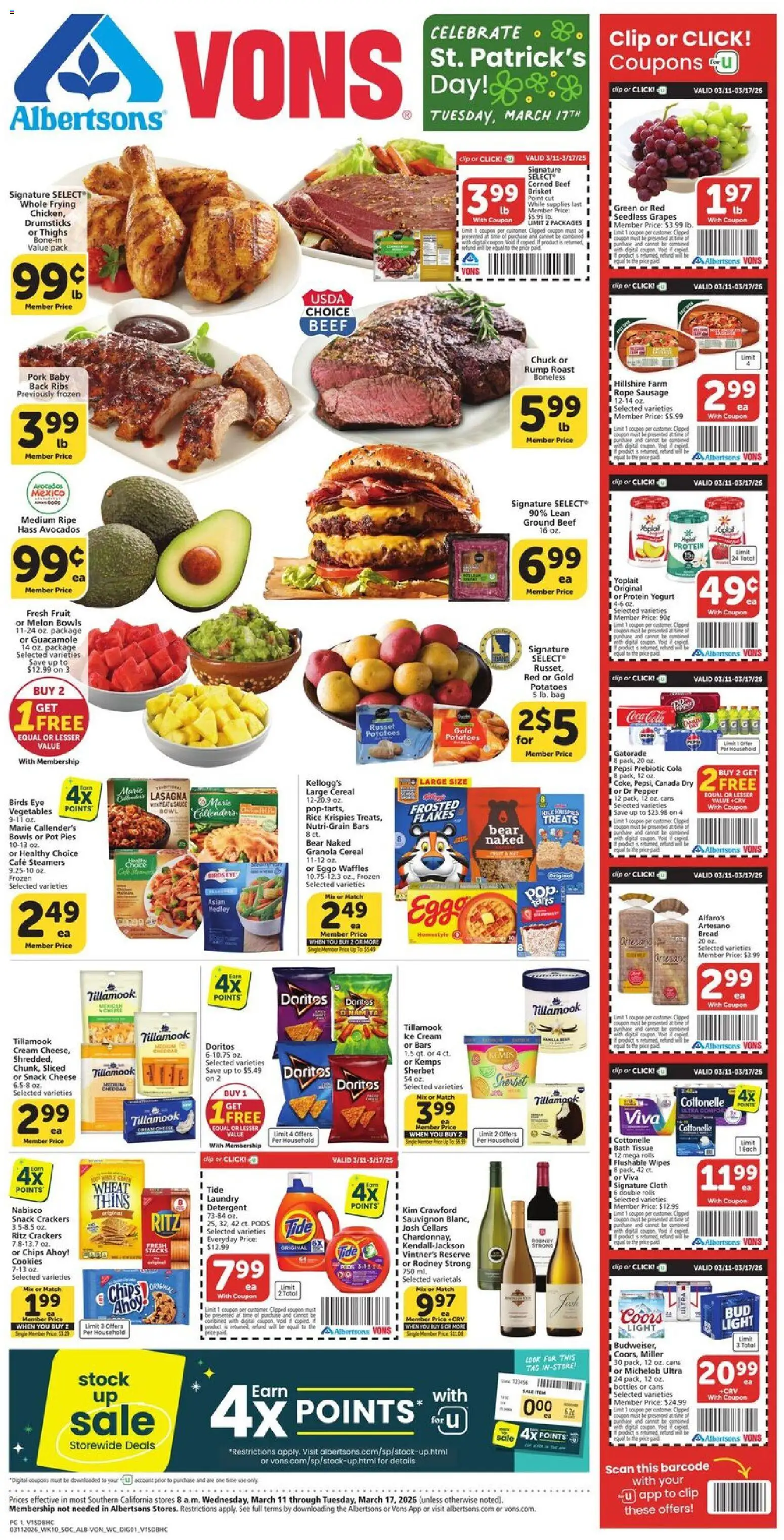 vons - Vons Weekly Ad - 03/11 - 03/17 2026 - page: 1