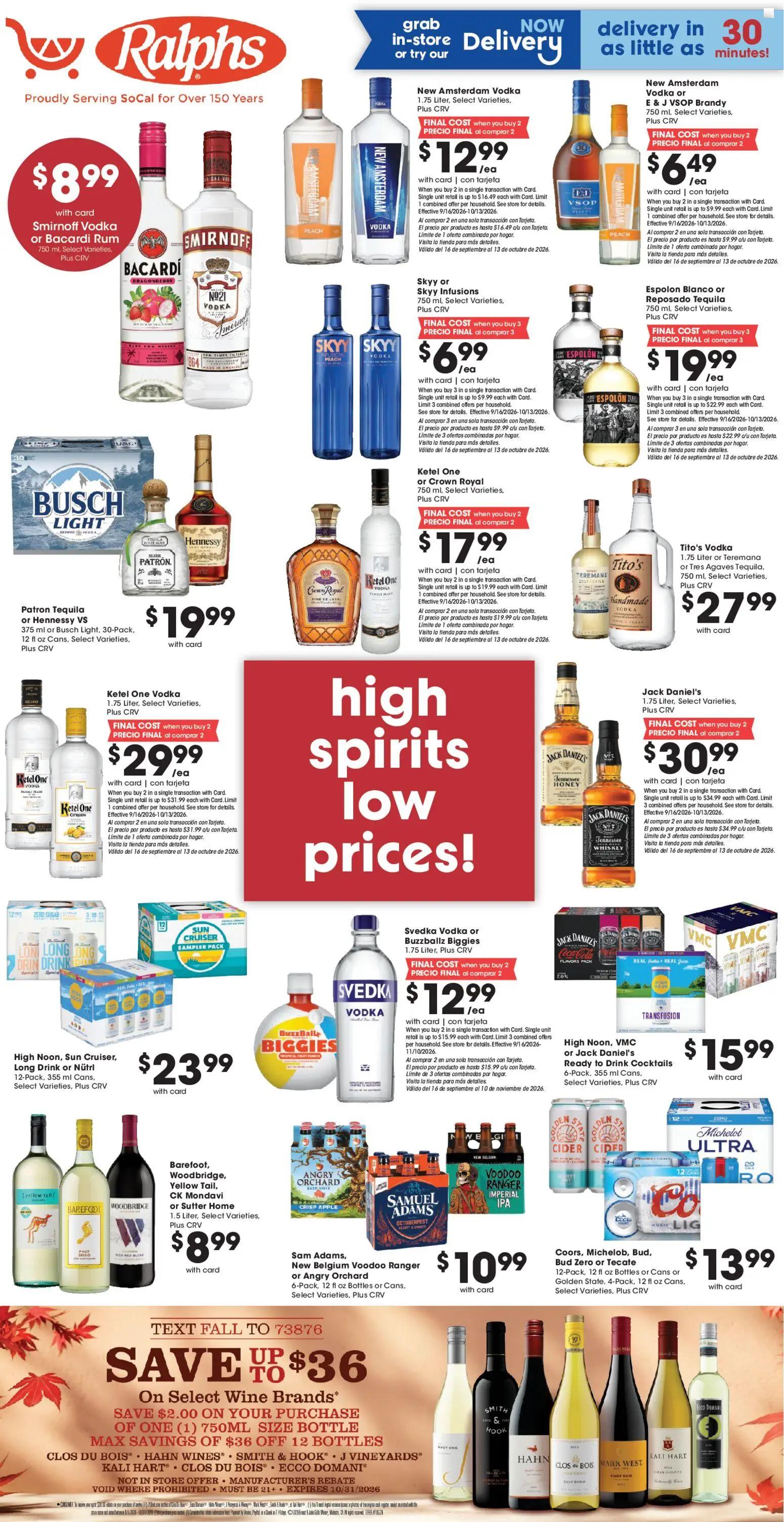 ralphs - Ralphs Adult Beverage - 09/23 - 09/29 2026 - page: 1
