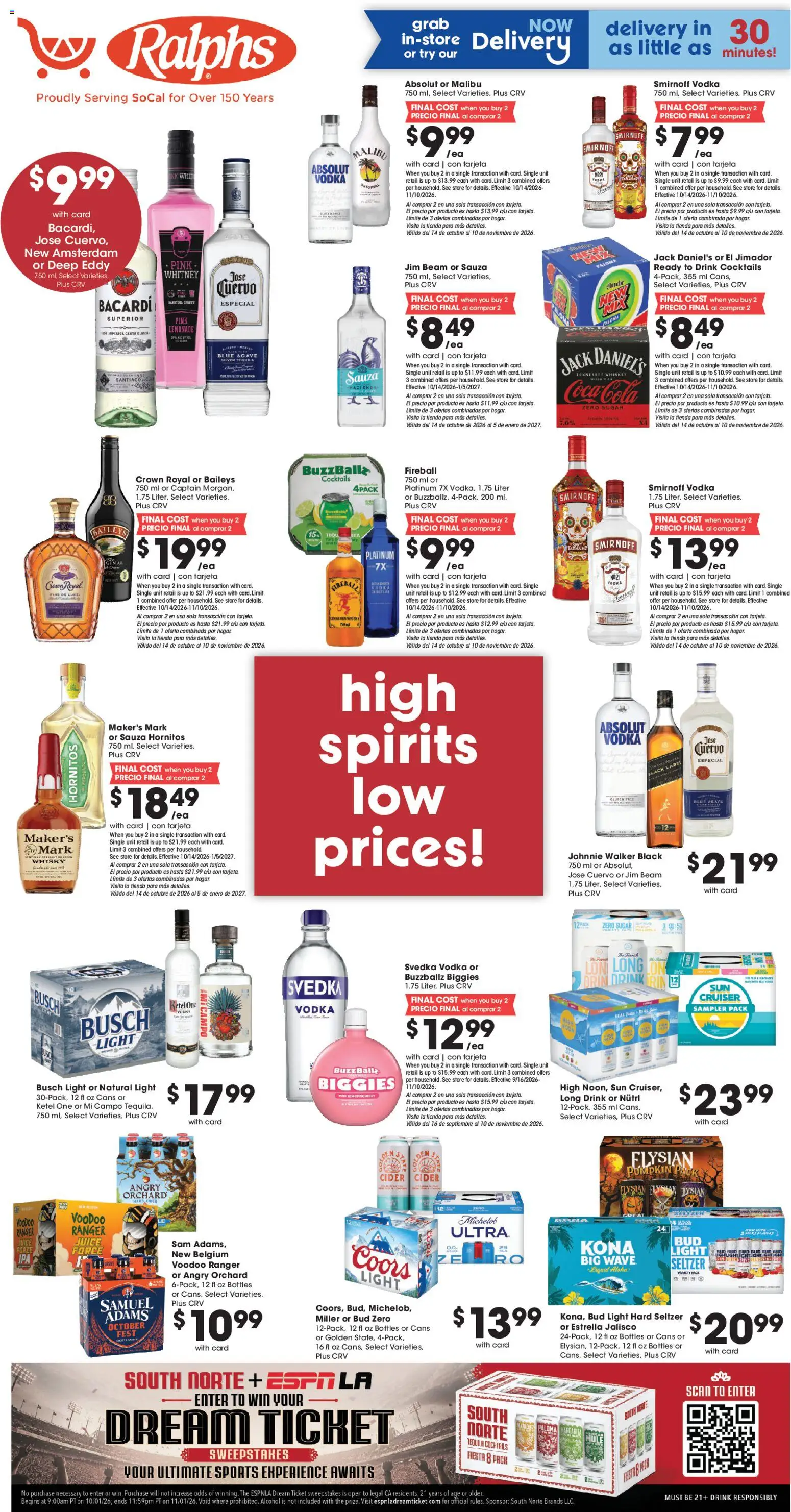ralphs - Ralphs Adult Beverage - 10/21 - 10/27 2026