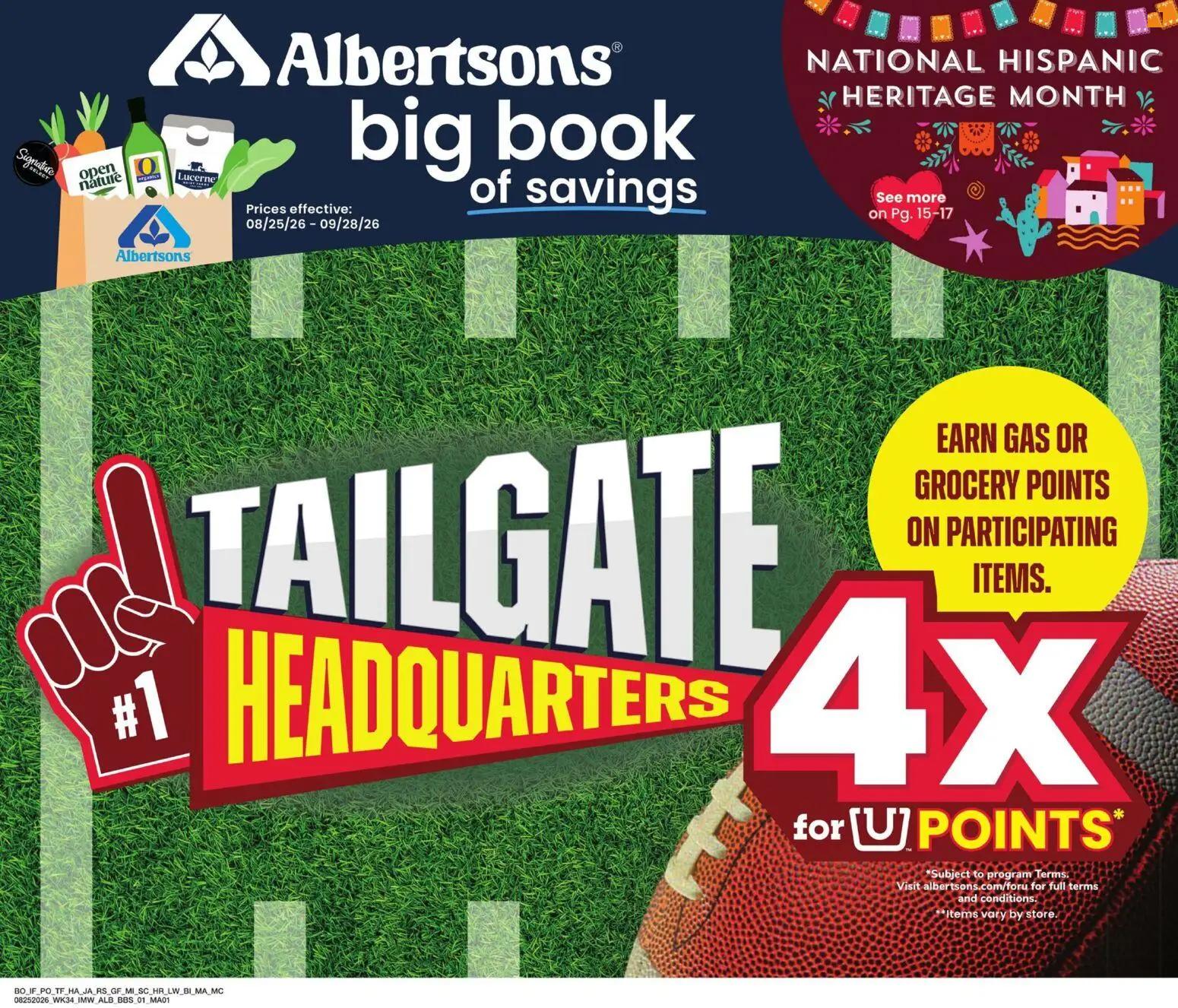 albertsons - Albertsons Big Book of Savings - 08/25 - 09/28 2026 - page: 1