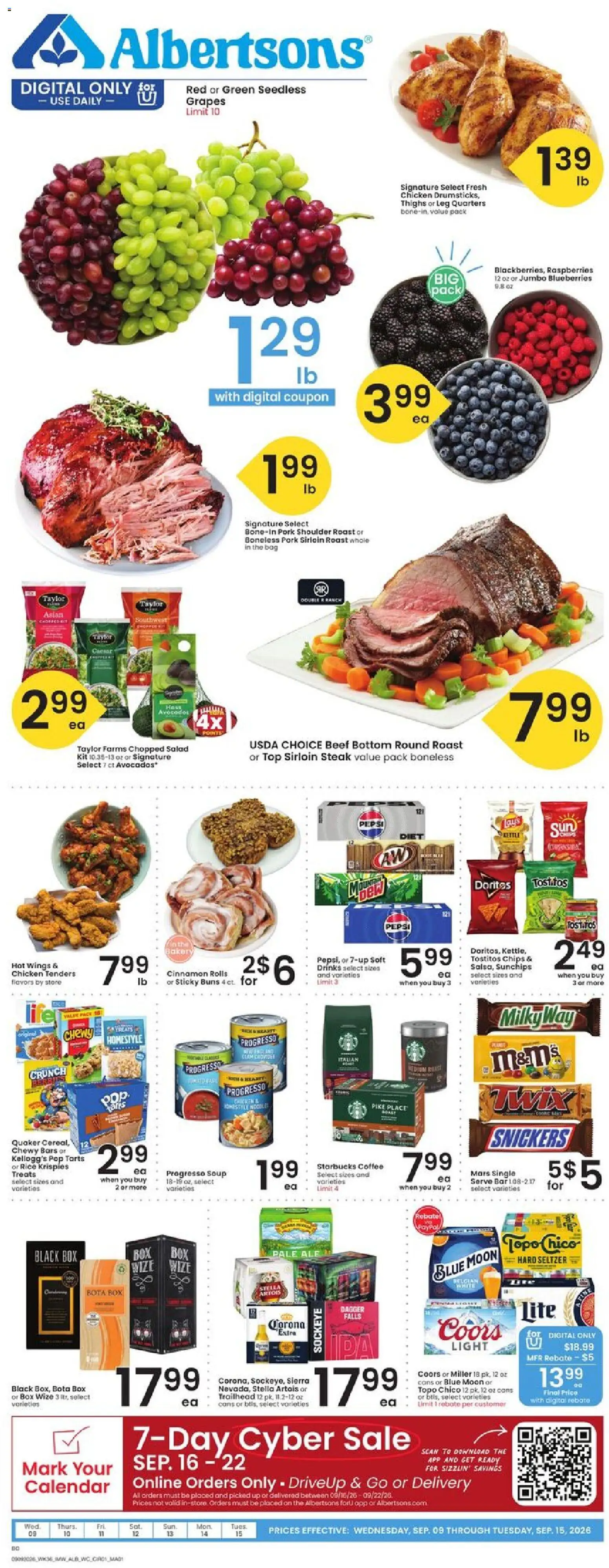 albertsons - Albertsons Weekly Ad - 09/09 - 09/15 2026 - page: 1