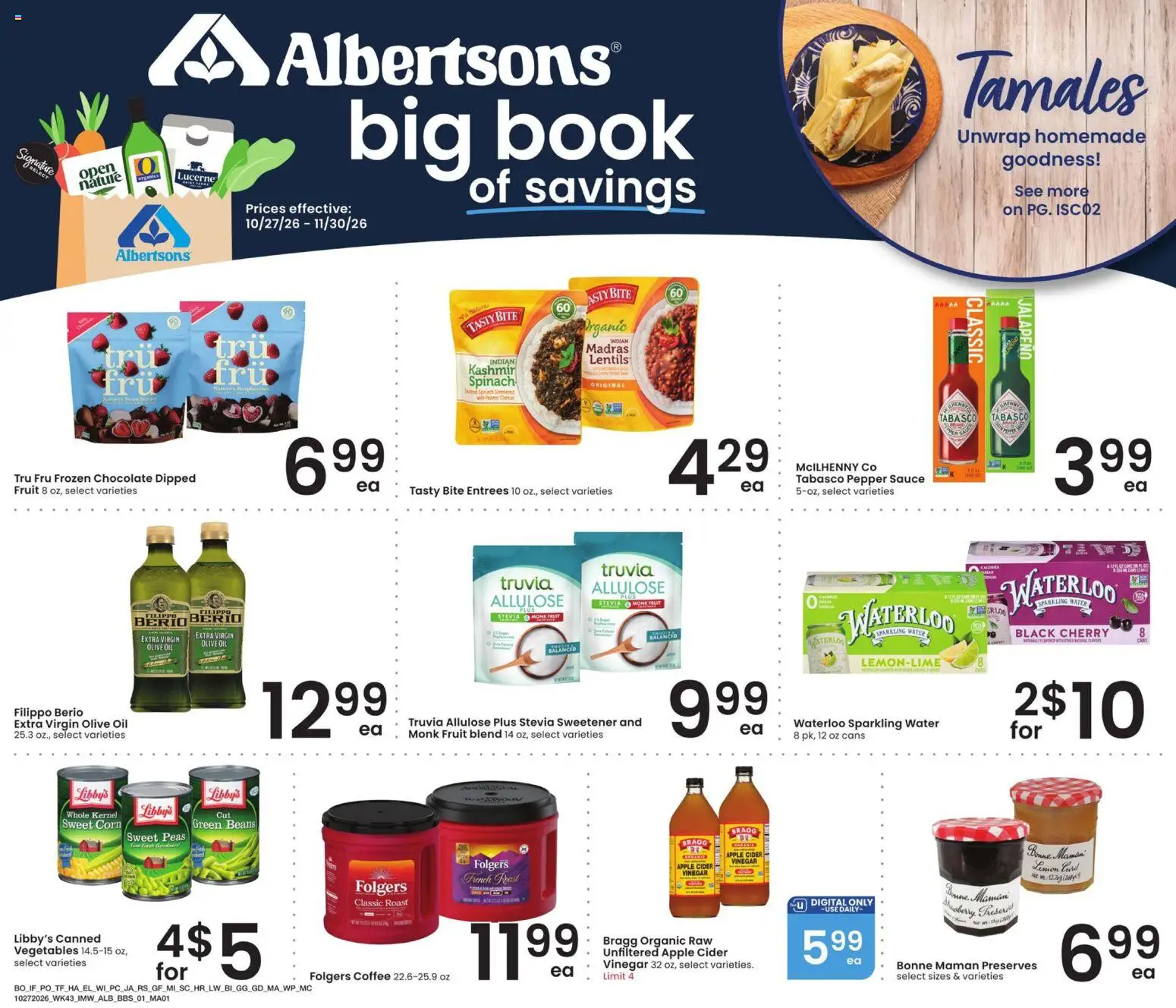 albertsons - Albertsons Big Book of Savings - 10/27 - 11/30 2026 - page: 1