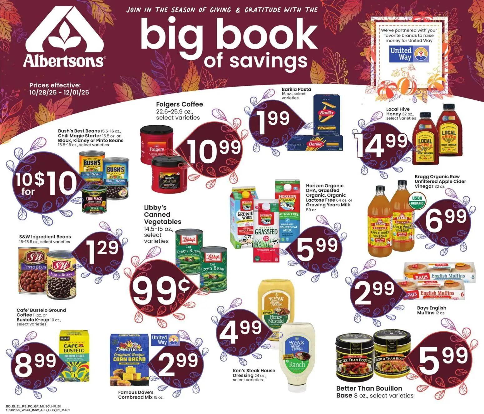 albertsons - Albertsons Big Book of Savings - 10/28 - 12/01 2025