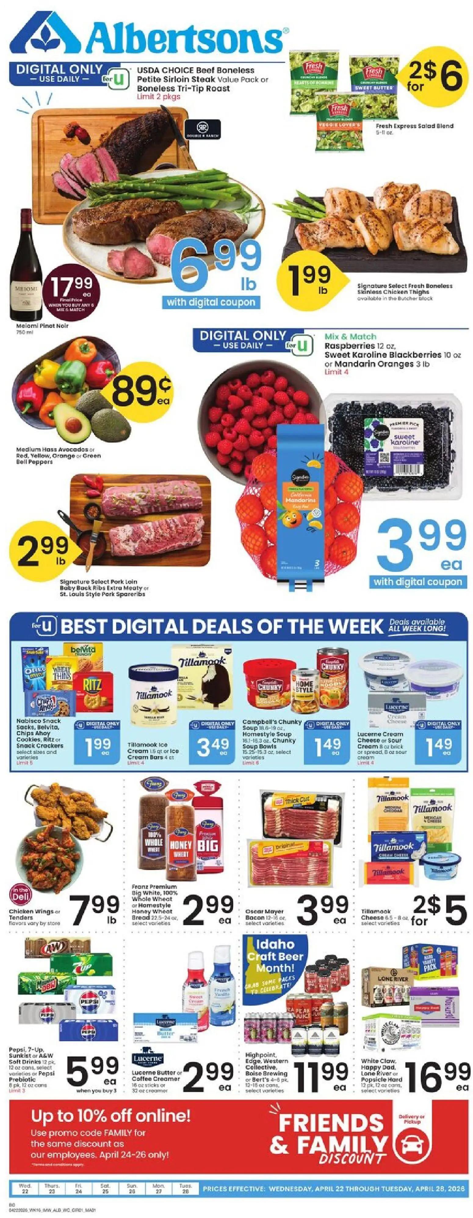 albertsons - Albertsons Weekly Ad - 04/22 - 04/28 2026