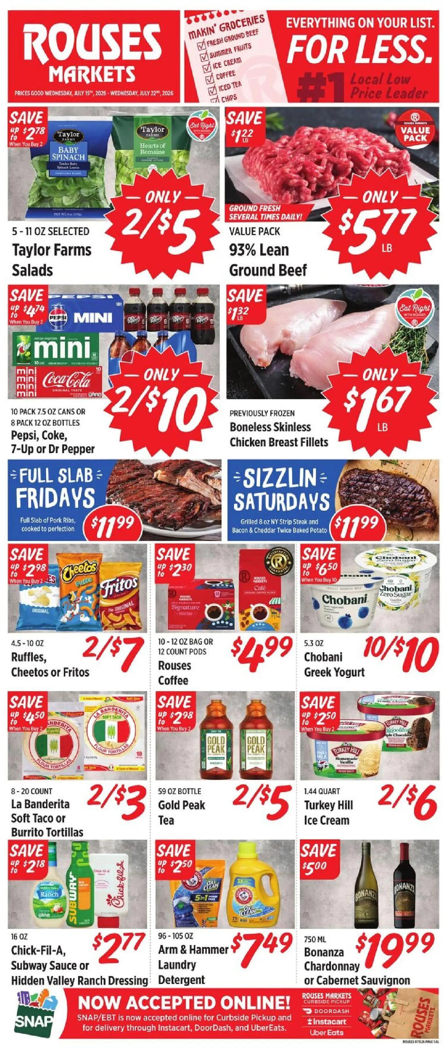 rouses - Rouses Weekly Ad - 07/15 - 07/22 2026 - page: 1