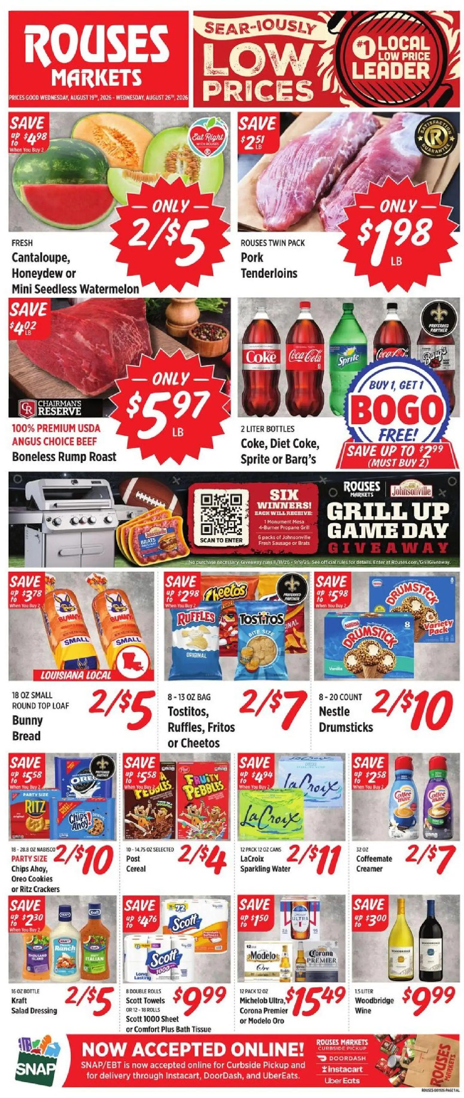 rouses - Rouses Weekly Ad - AL - 08/19 - 08/26 2026 - page: 1