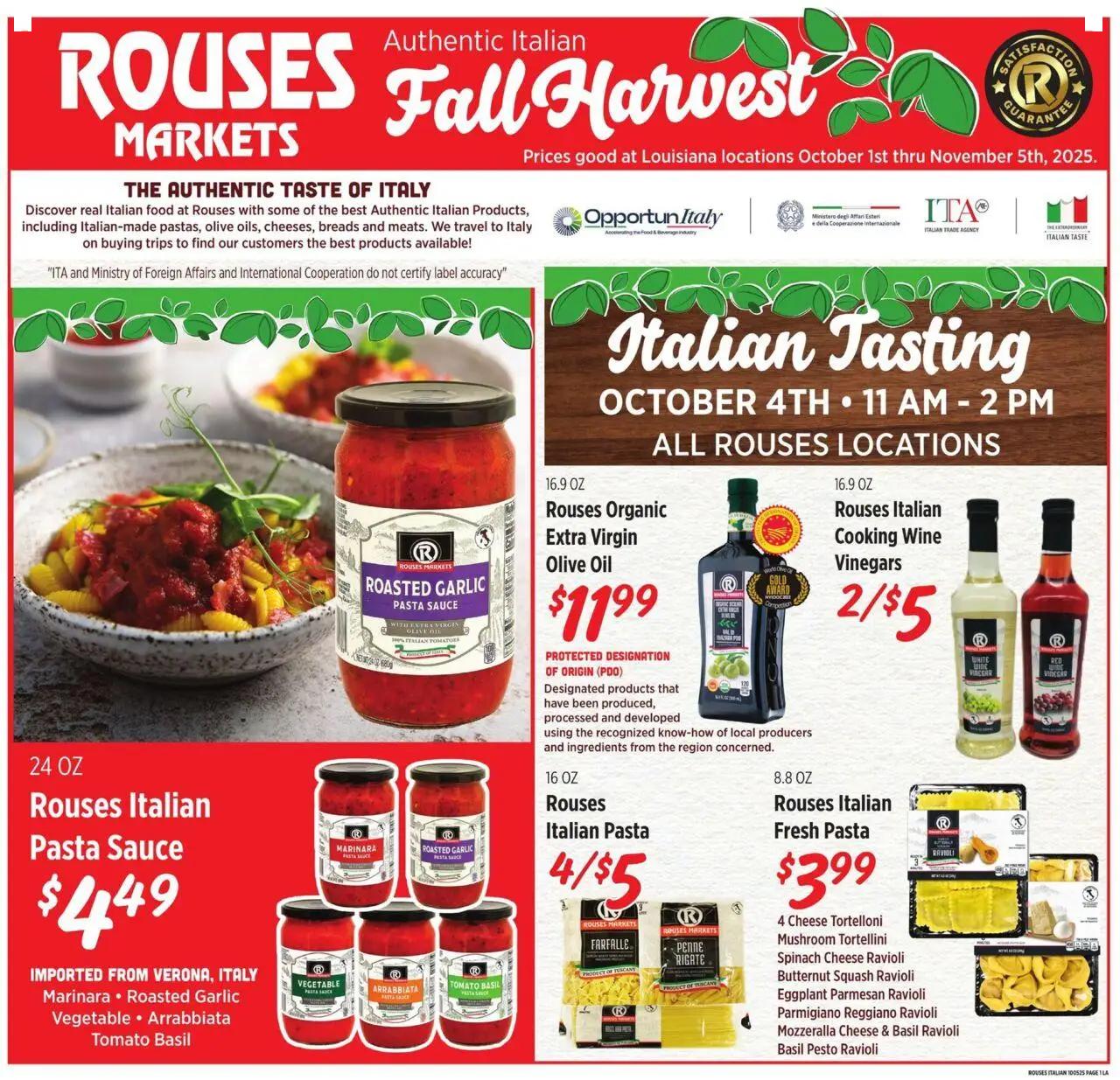 rouses - Rouses Italian Ad - 10/01 - 11/05 2025