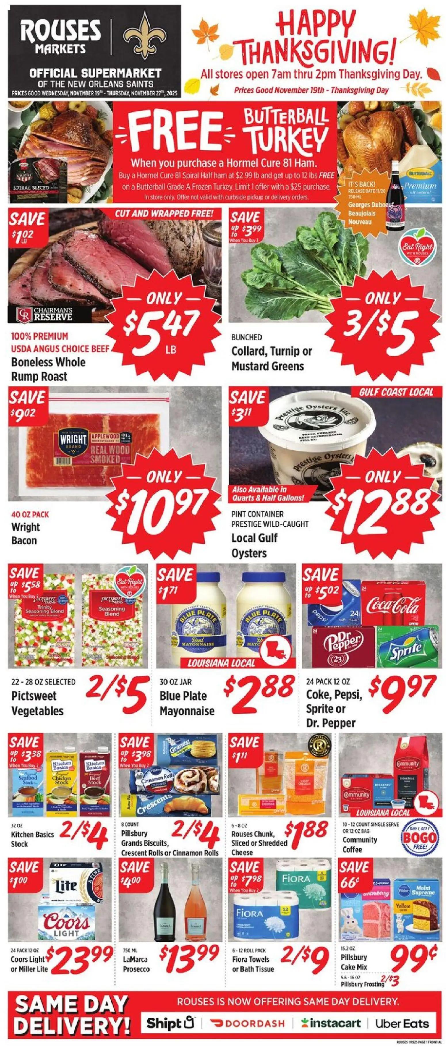 rouses - Rouses Weekly Ad - AL - 11/19 - 11/27 2025