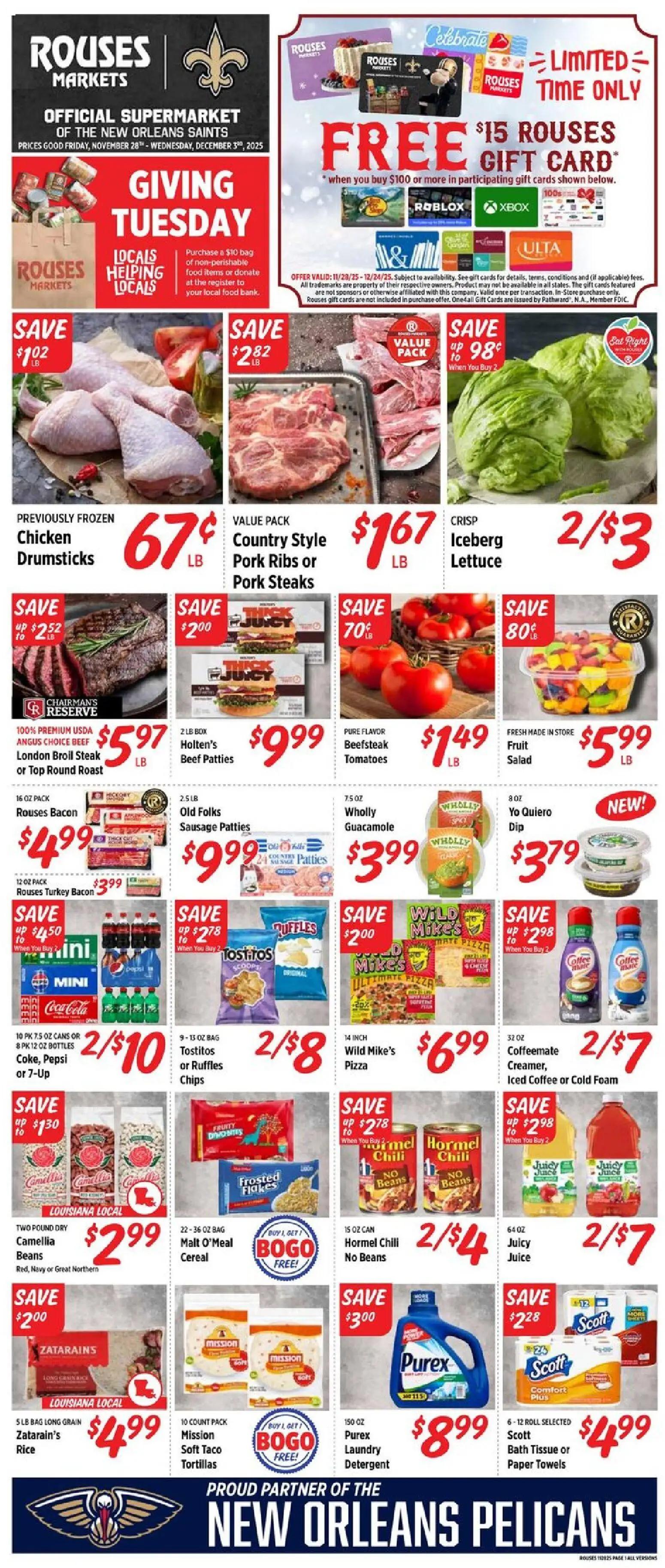 rouses - Rouses Weekly Ad - AL - 11/28 - 12/03 2025
