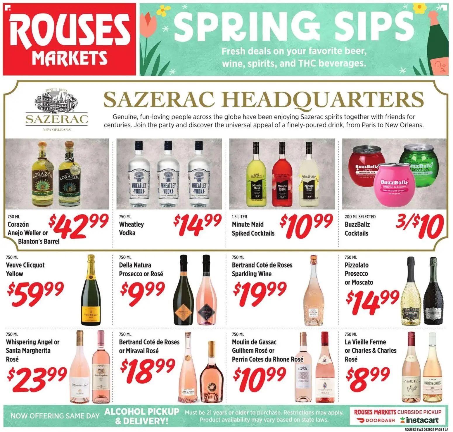 rouses - Rouses Monthly Alcohol Flyer - 03/29 - 04/29 2026