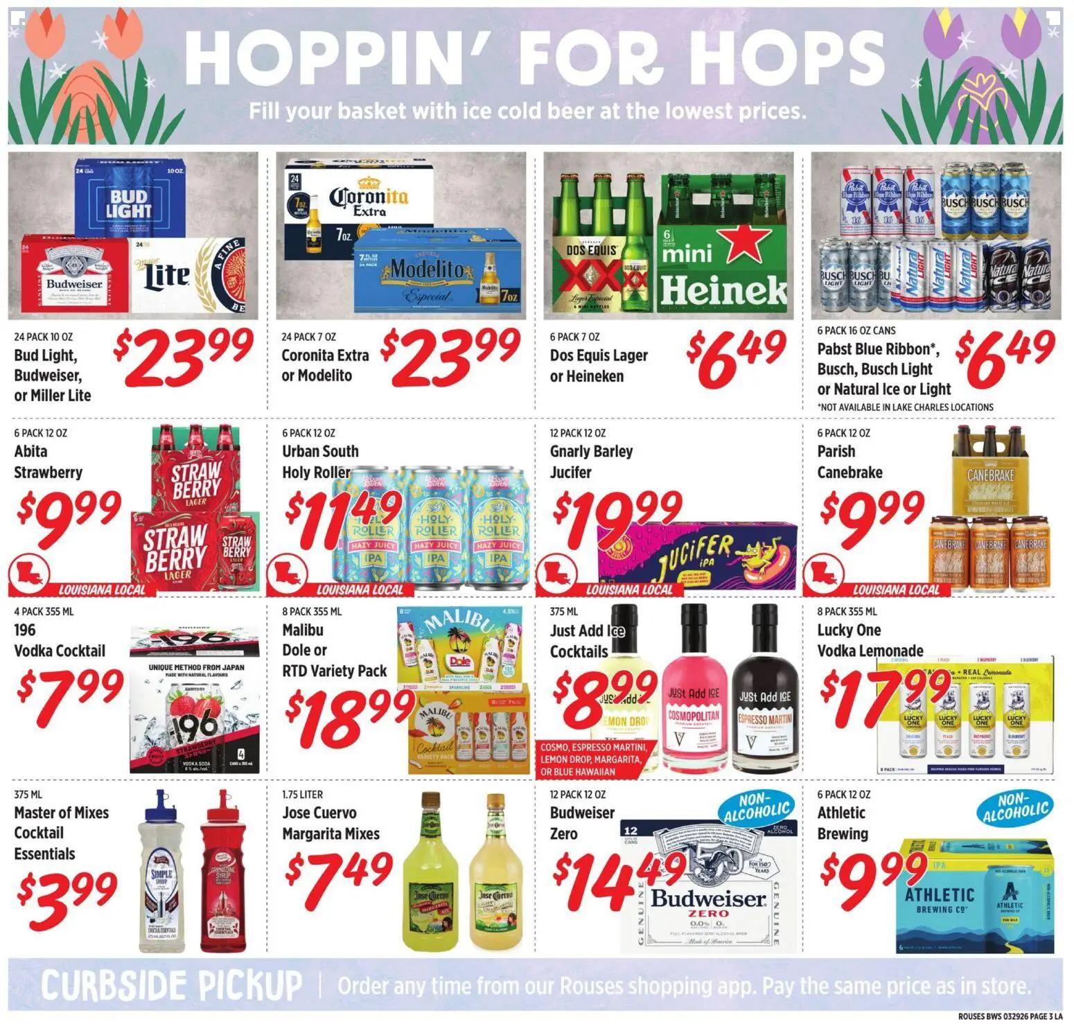 rouses - Rouses Monthly Alcohol Flyer - 03/29 - 04/29 2026 - page: 3