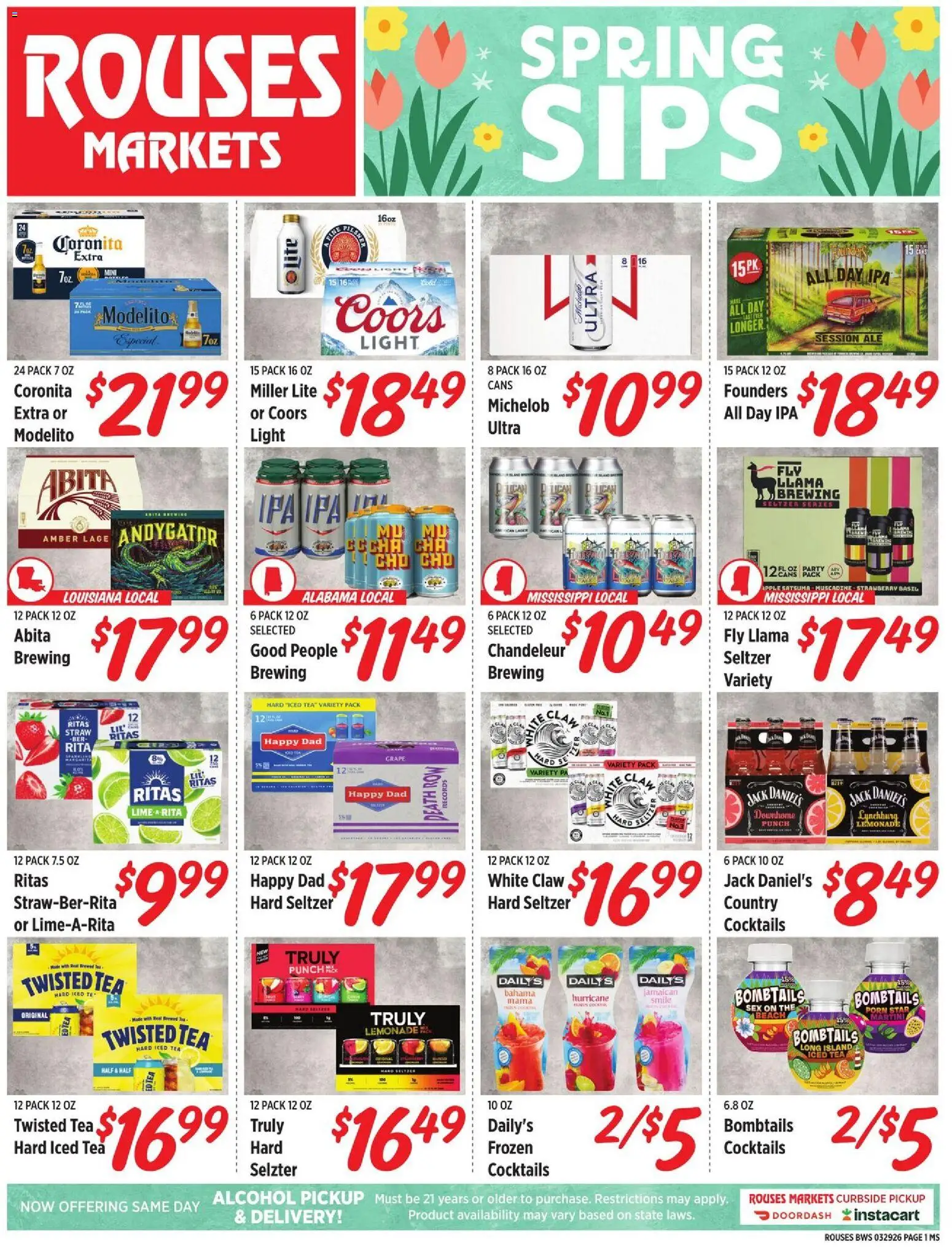 rouses - Rouses Monthly Beer Flyer - 03/29 - 04/29 2026