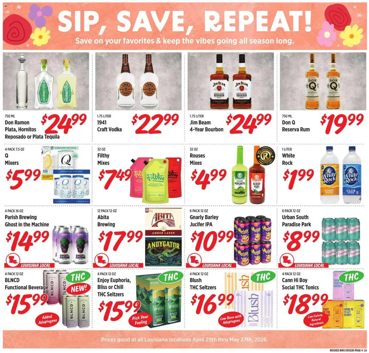 rouses - Rouses Monthly Alcohol Flyer - 04/29 - 05/27 2026 - page: 4