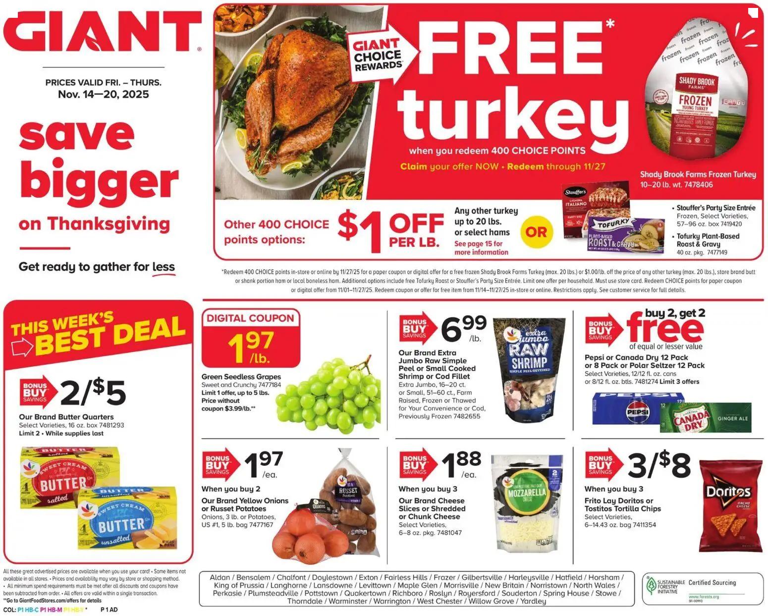 giant - Giant Weekly Ad - 11/14 - 11/20 2025 - page: 1