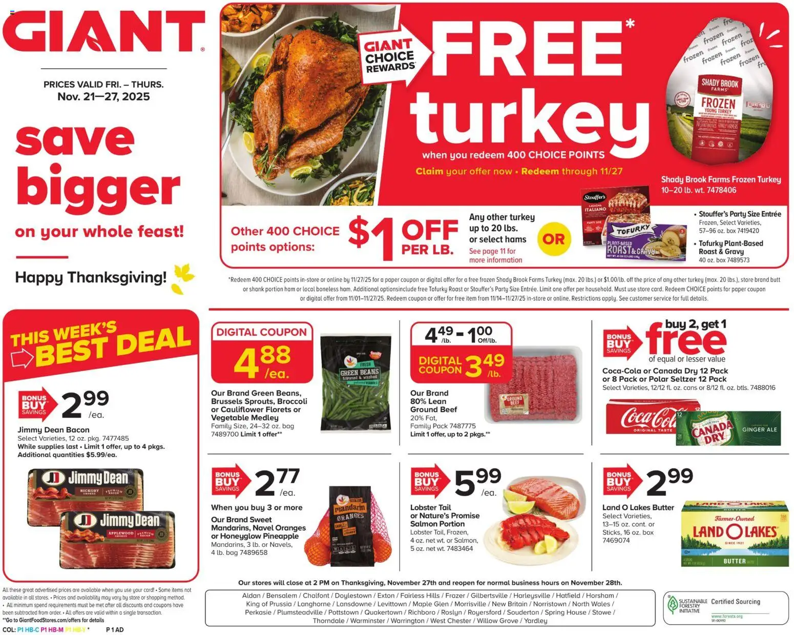 giant - Giant Weekly Ad - 11/21 - 11/27 2025 - page: 1