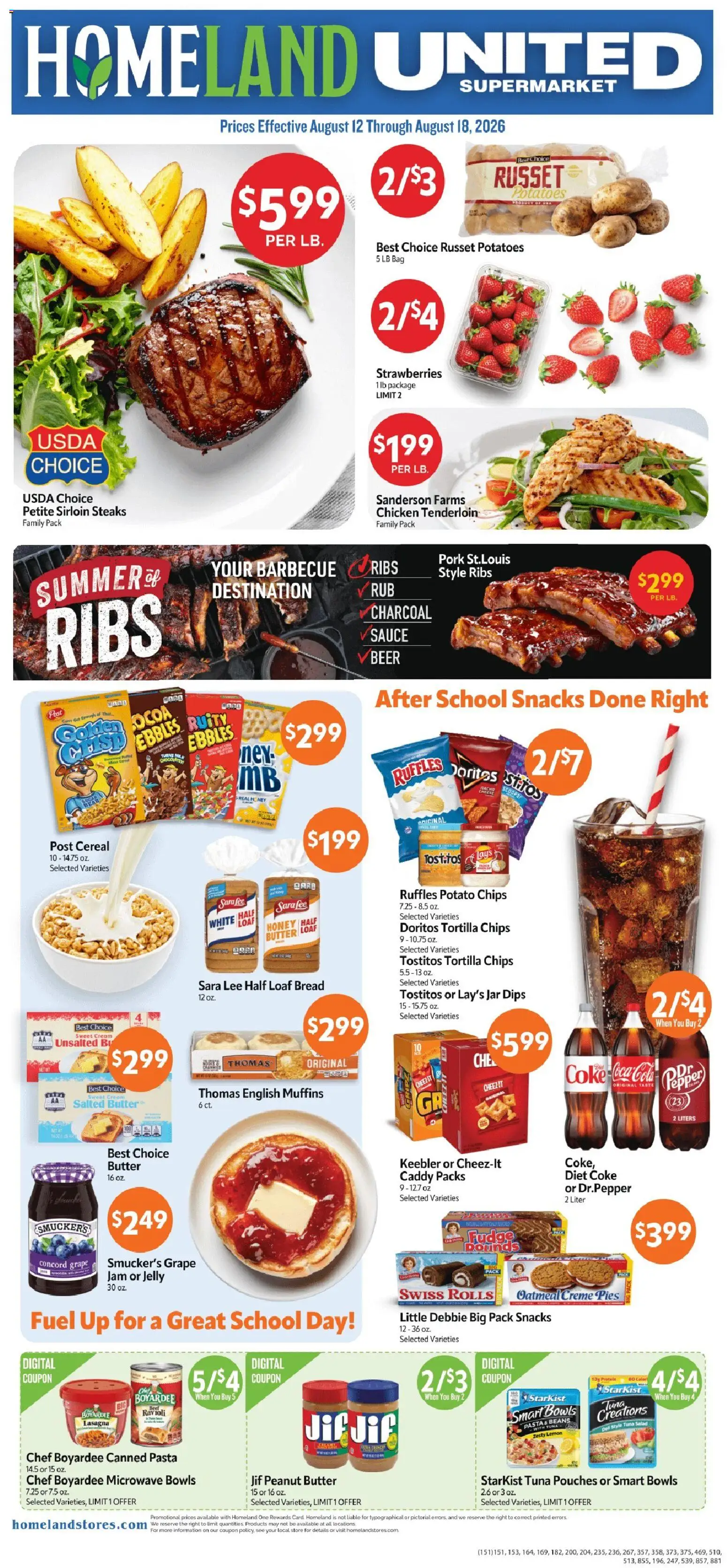 homeland - Homeland Weekly Ad - 08/12 - 08/18 2026