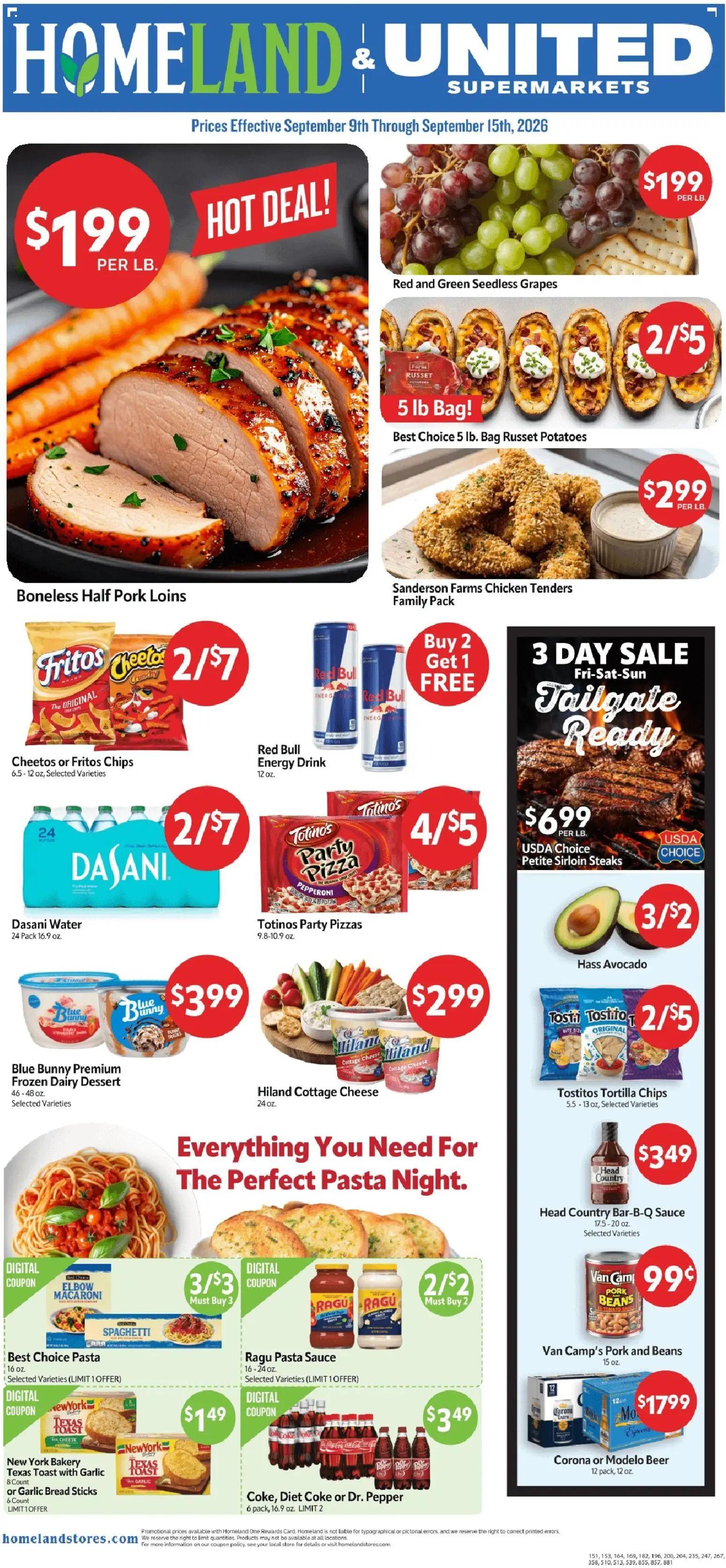 homeland - Homeland Weekly Ad - 09/09 - 09/15 2026