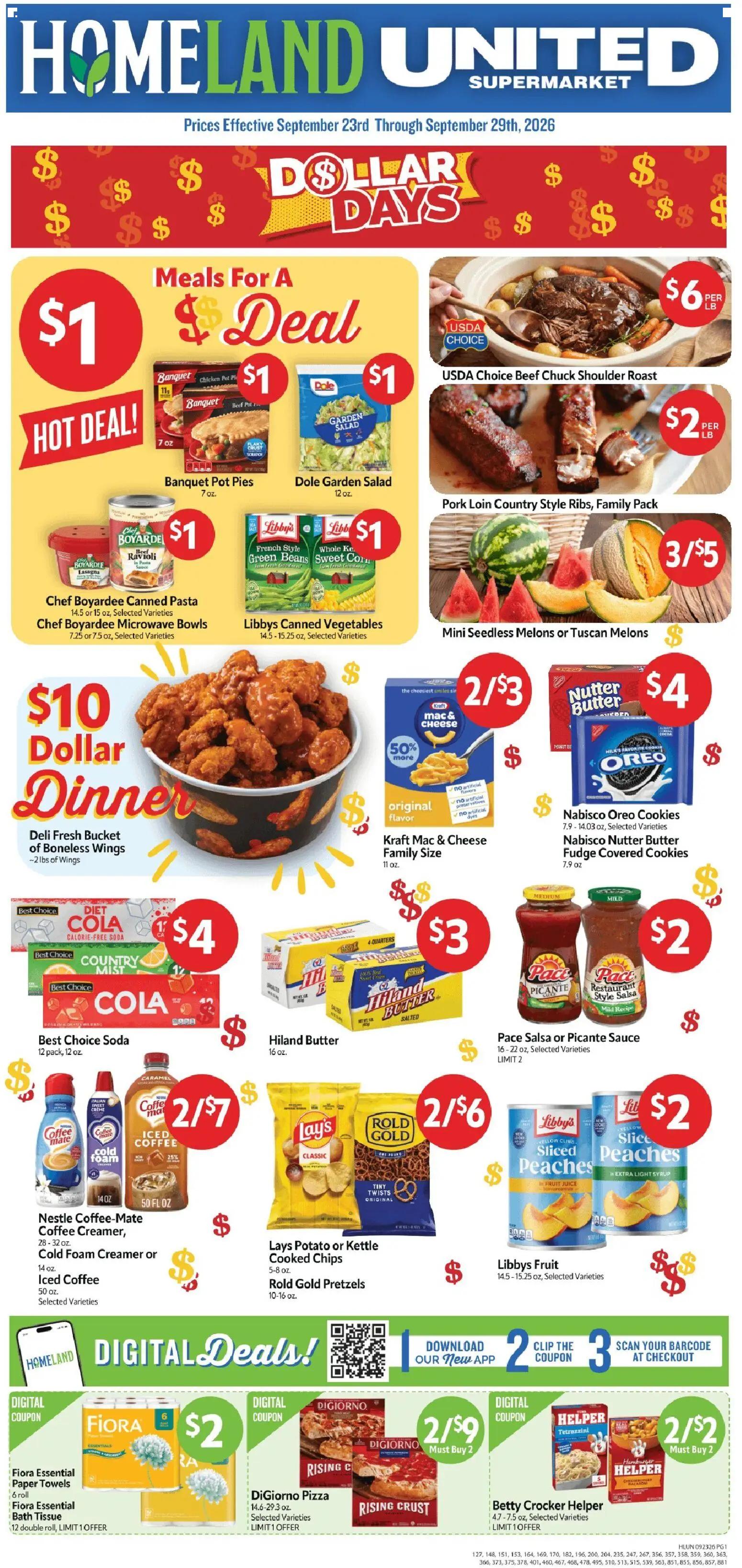homeland - Homeland Weekly Ad - 09/23 - 09/29 2026