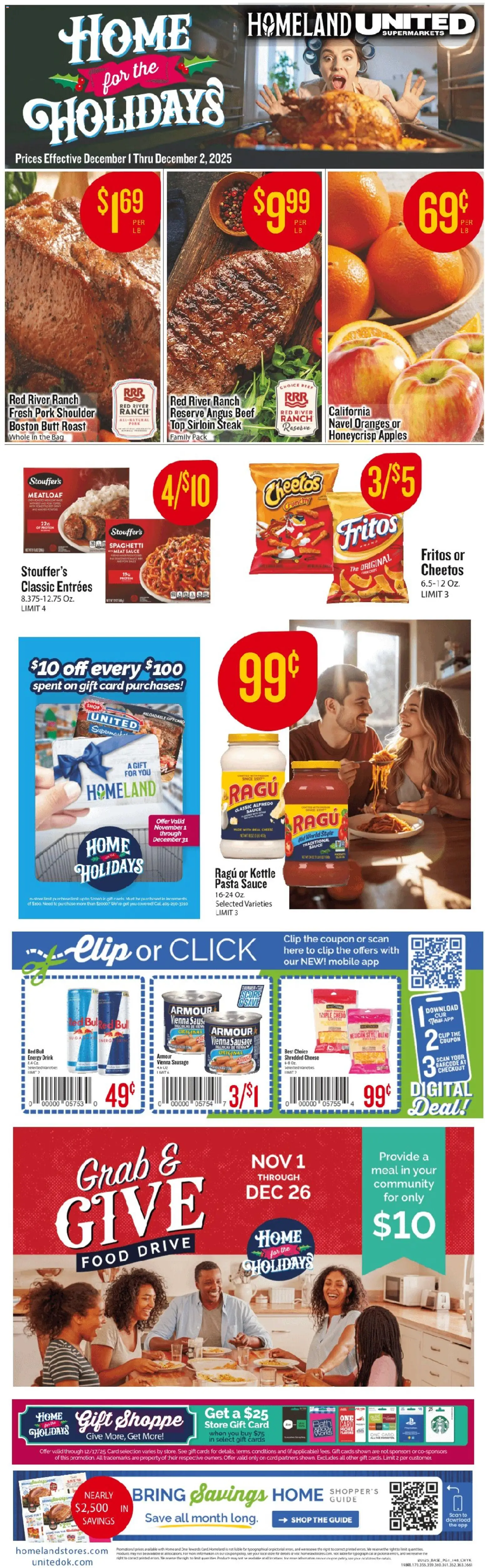 homeland - Homeland Weekly Ad - 12/01 - 12/02 2025