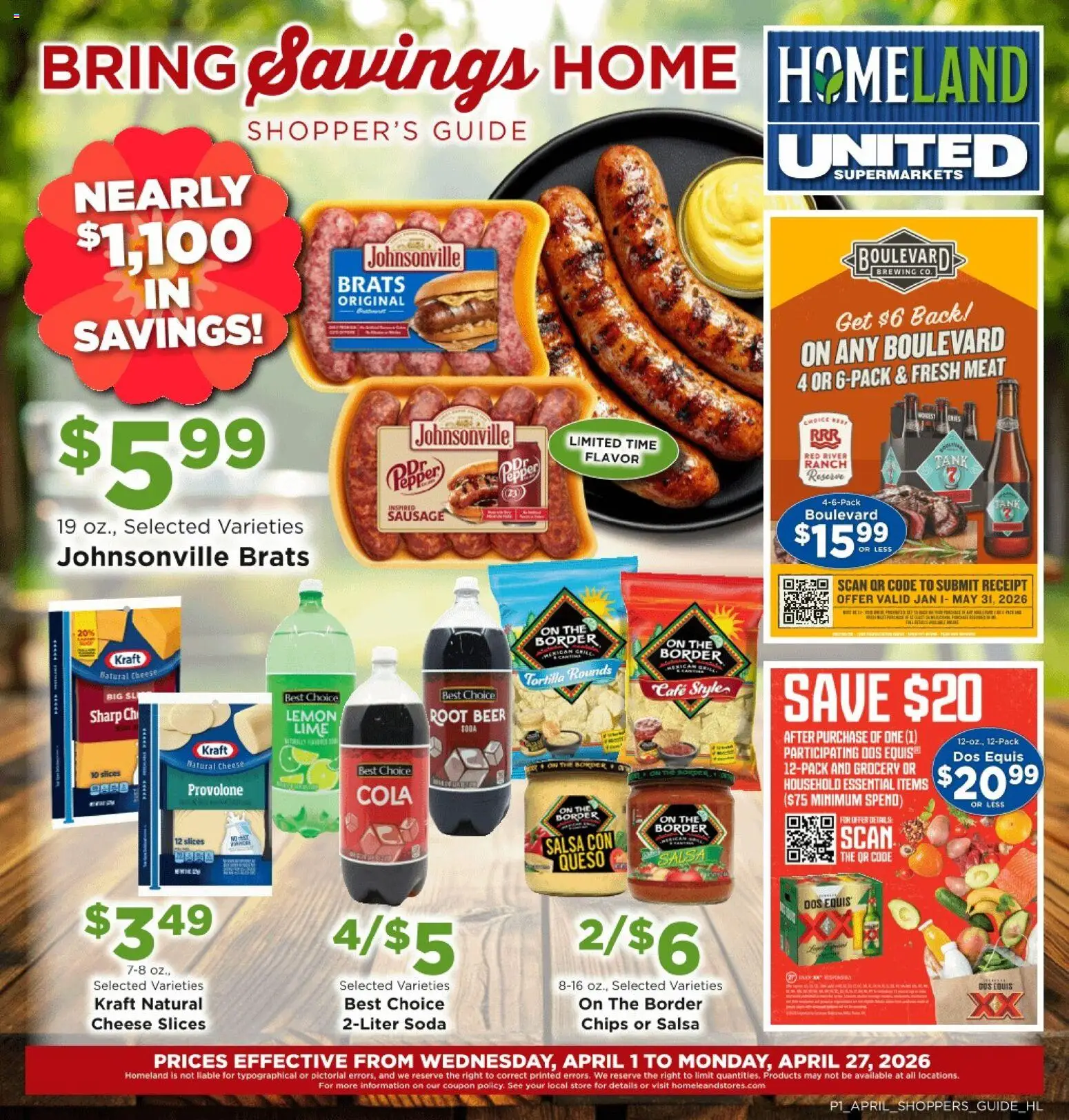 homeland - Homeland Bring Savings Home Shopper's Guide - 04/01 - 04/27 2026