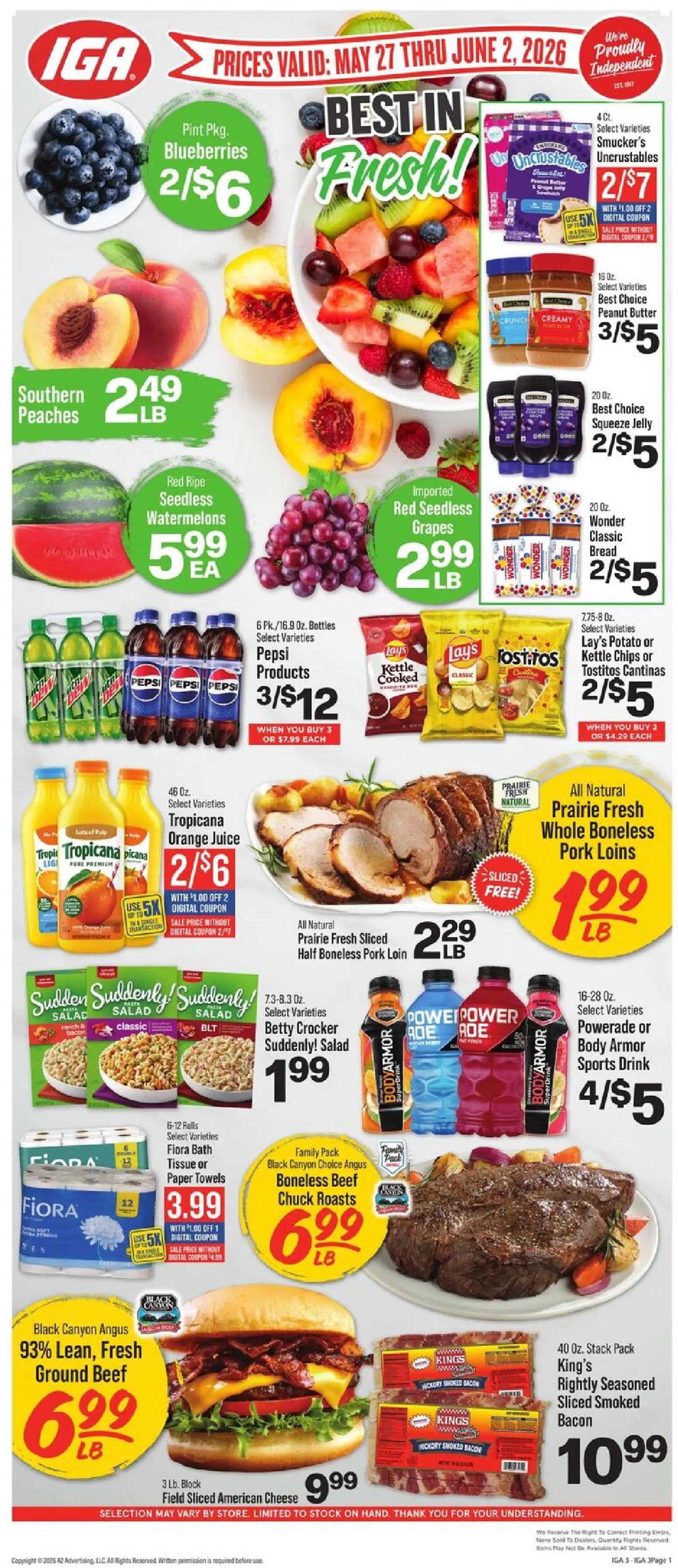 iga - IGA Weekly Ad - 05/27 - 06/02 2026 - page: 1