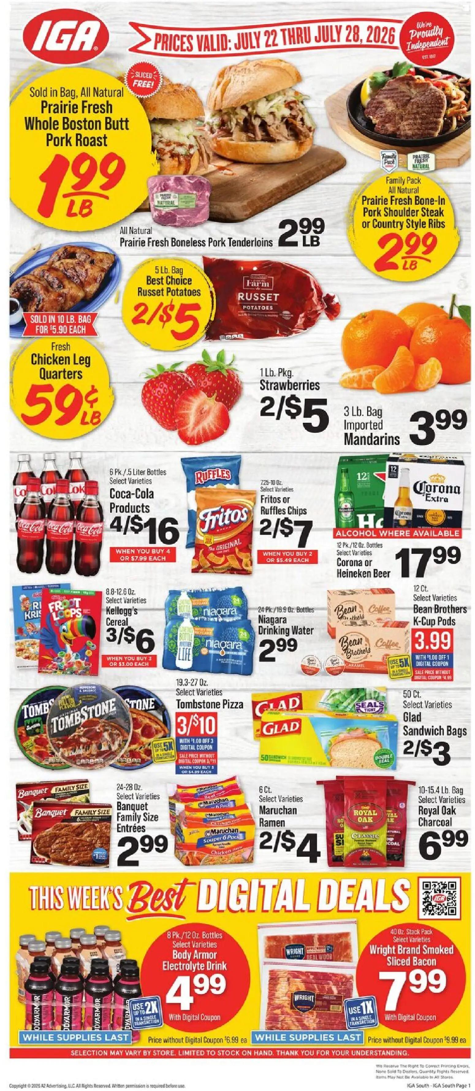 iga - IGA Weekly Ad - 07/22 - 07/28 2026 - page: 1