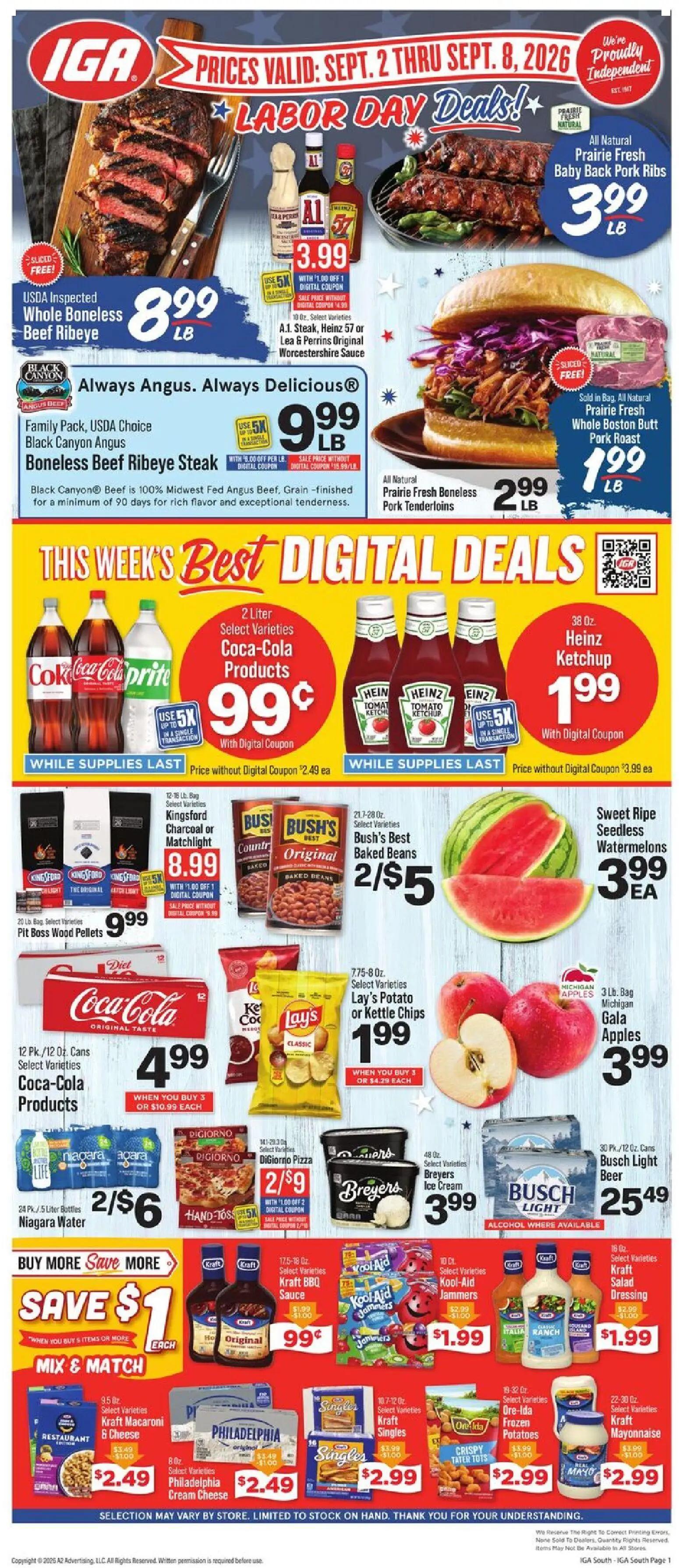 iga - IGA Weekly Ad - 09/02 - 09/08 2026 - page: 1
