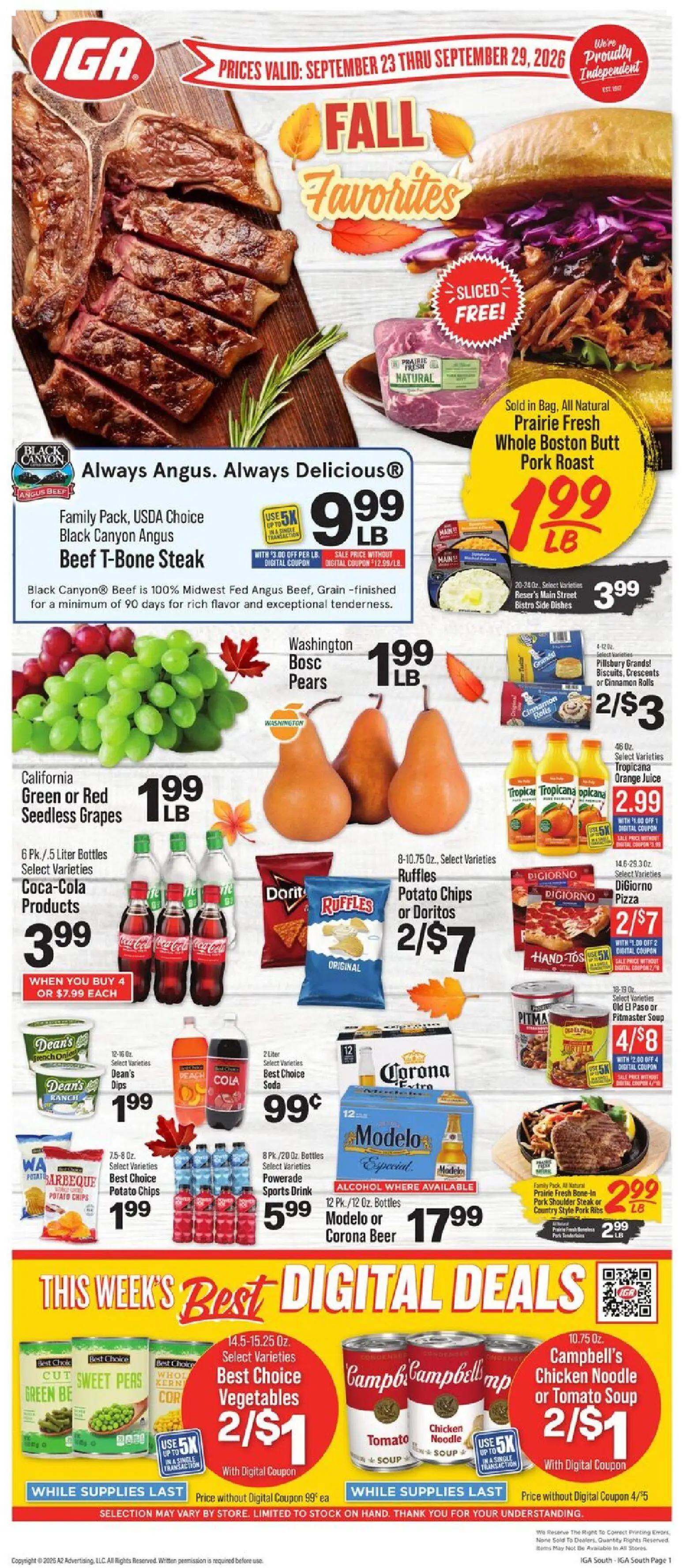 iga - IGA Weekly Ad - 09/23 - 09/29 2026