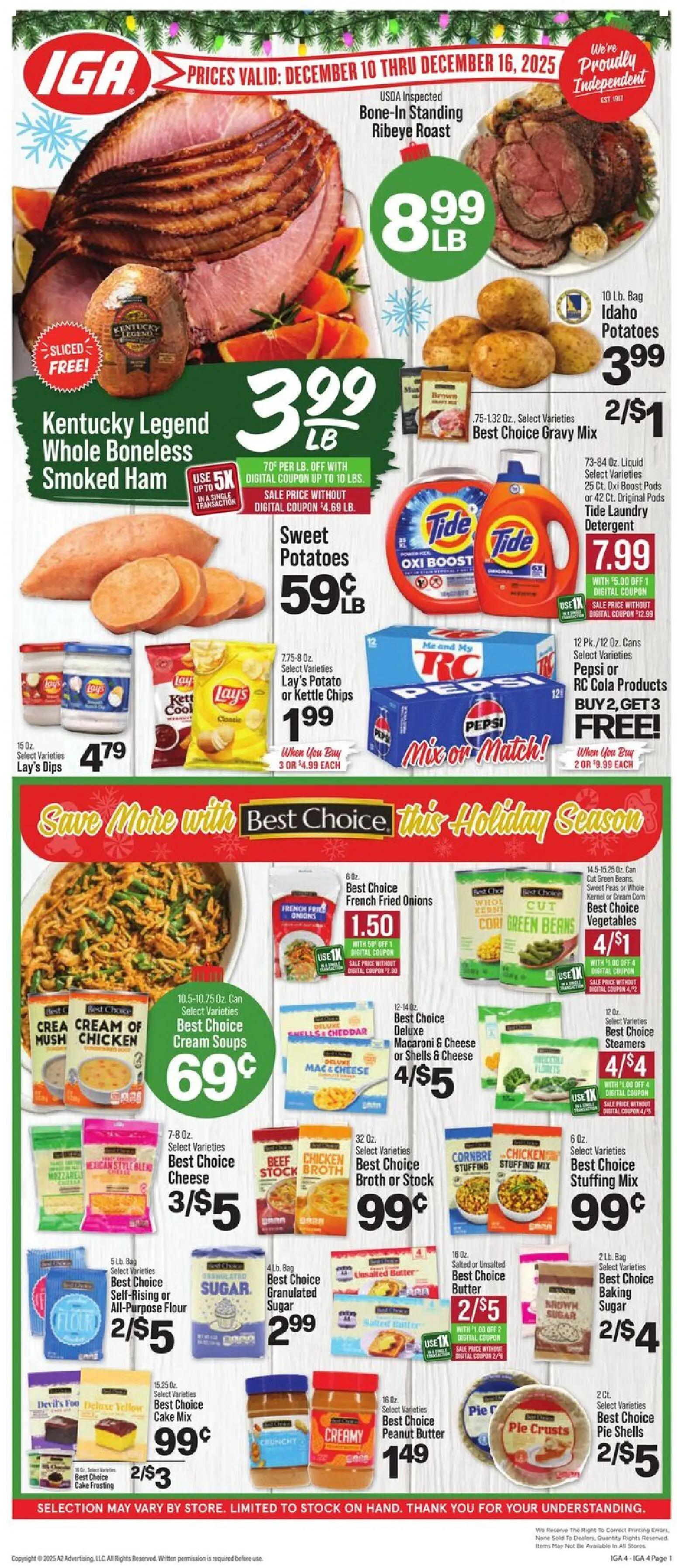 iga - IGA Weekly Ad - 12/10 - 12/16 2025