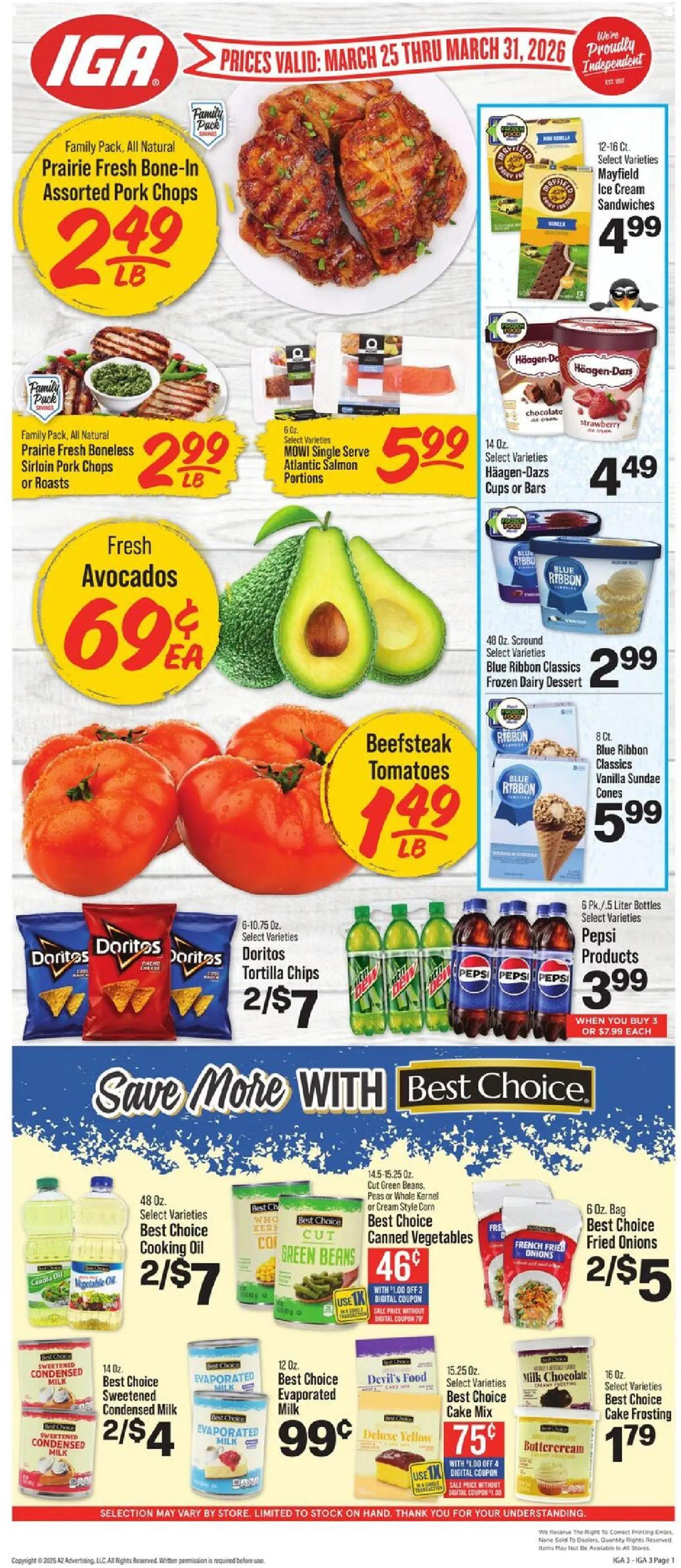 iga - IGA Weekly Ad - 03/25 - 03/31 2026