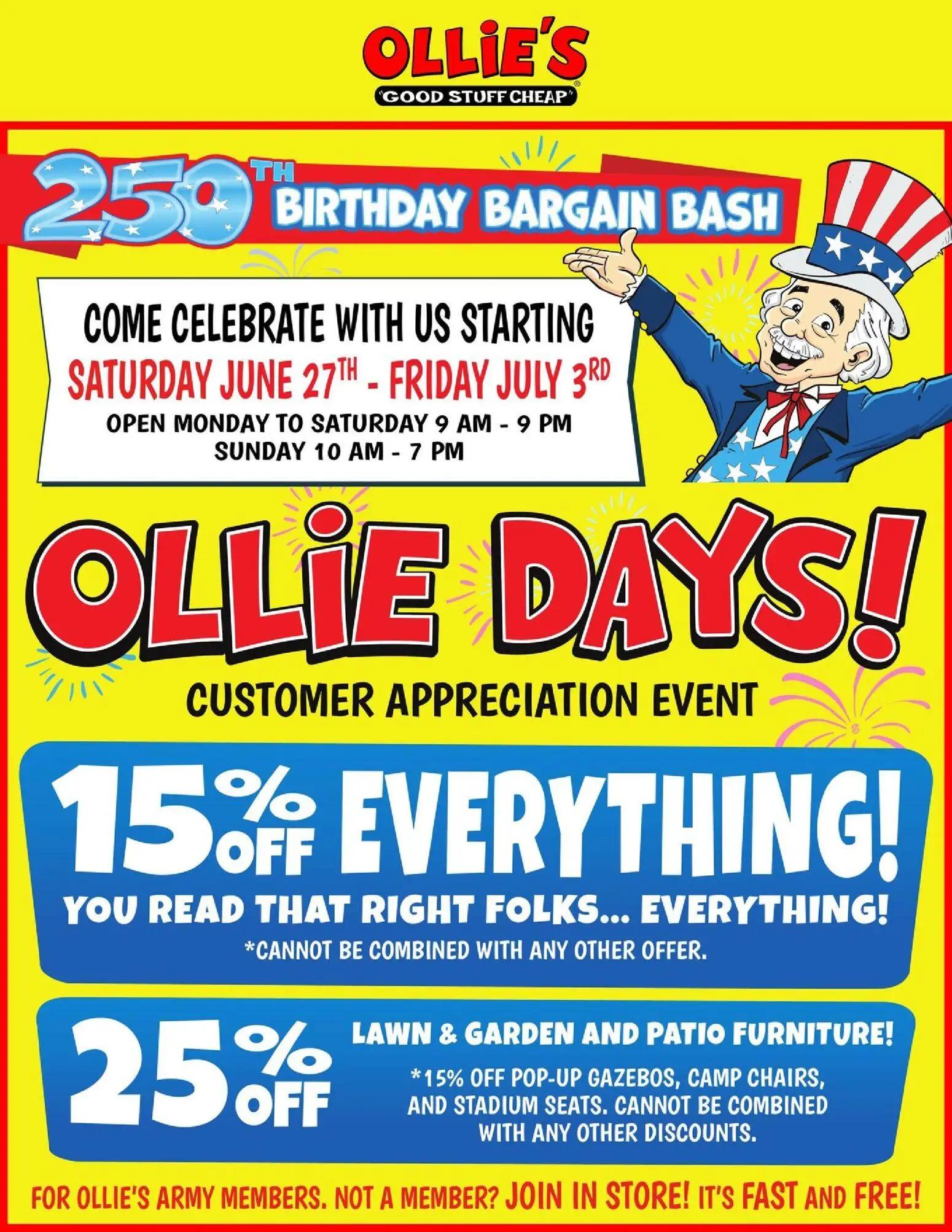 ollies - Ollie's Ad - 07/01 - 07/03 2026