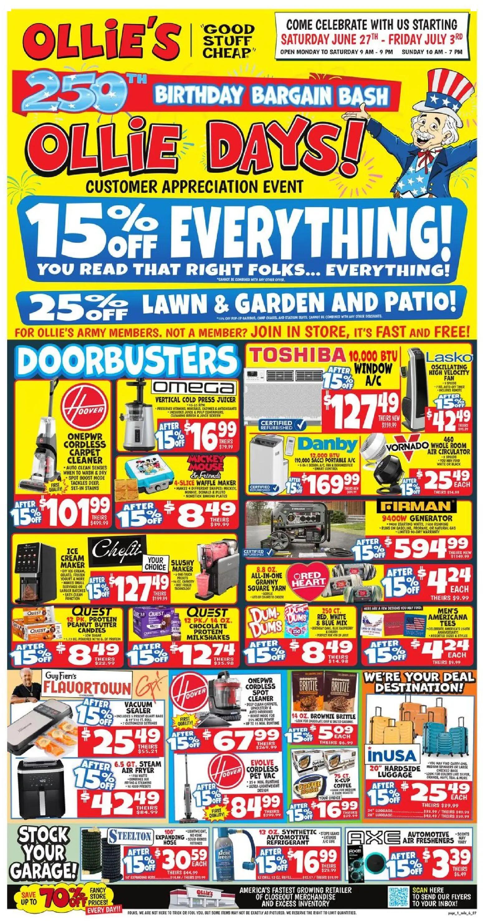 ollies - Ollie's Weekly Ad - 06/27 - 07/05 2026