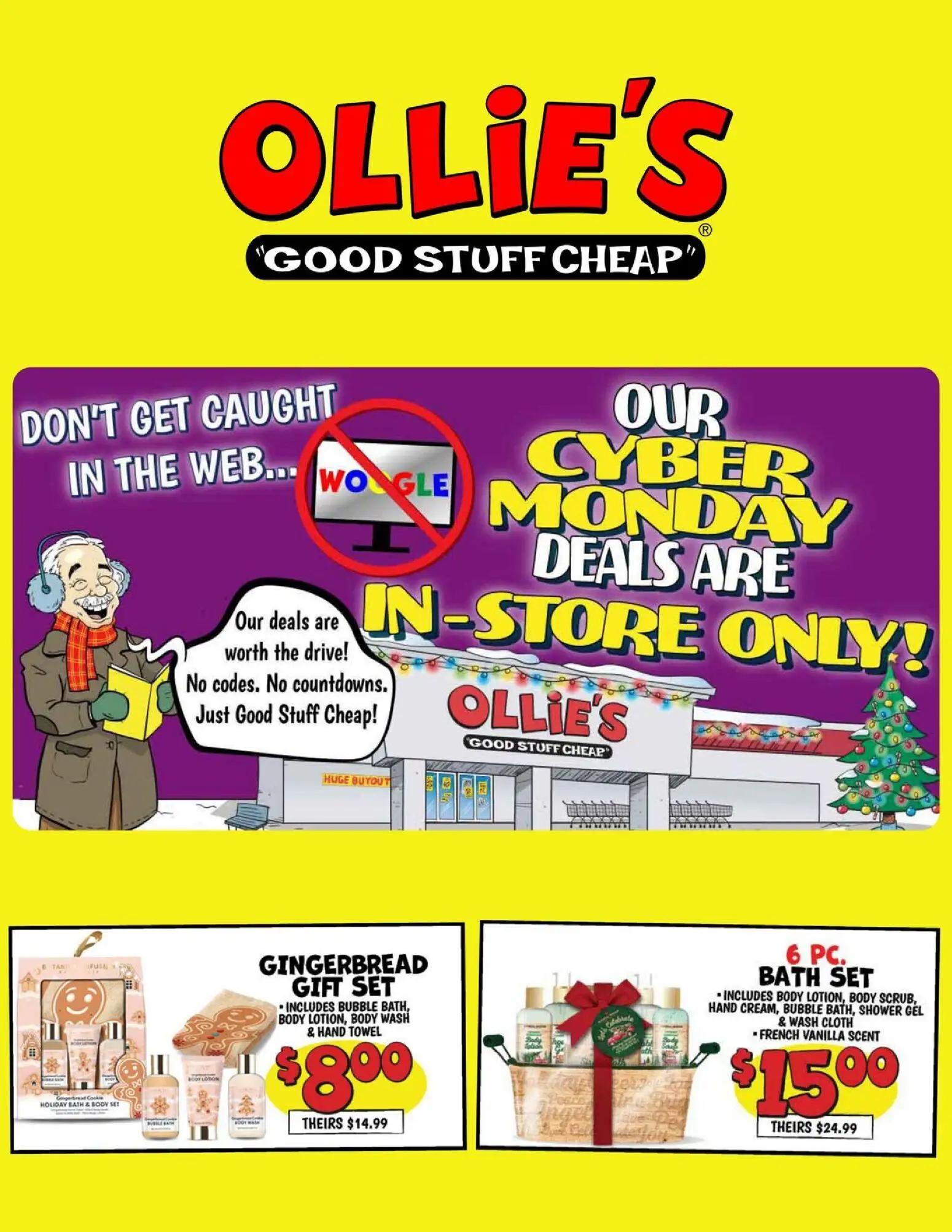 ollies - Ollie's Cyber Monday - 12/01 - 12/03 2025