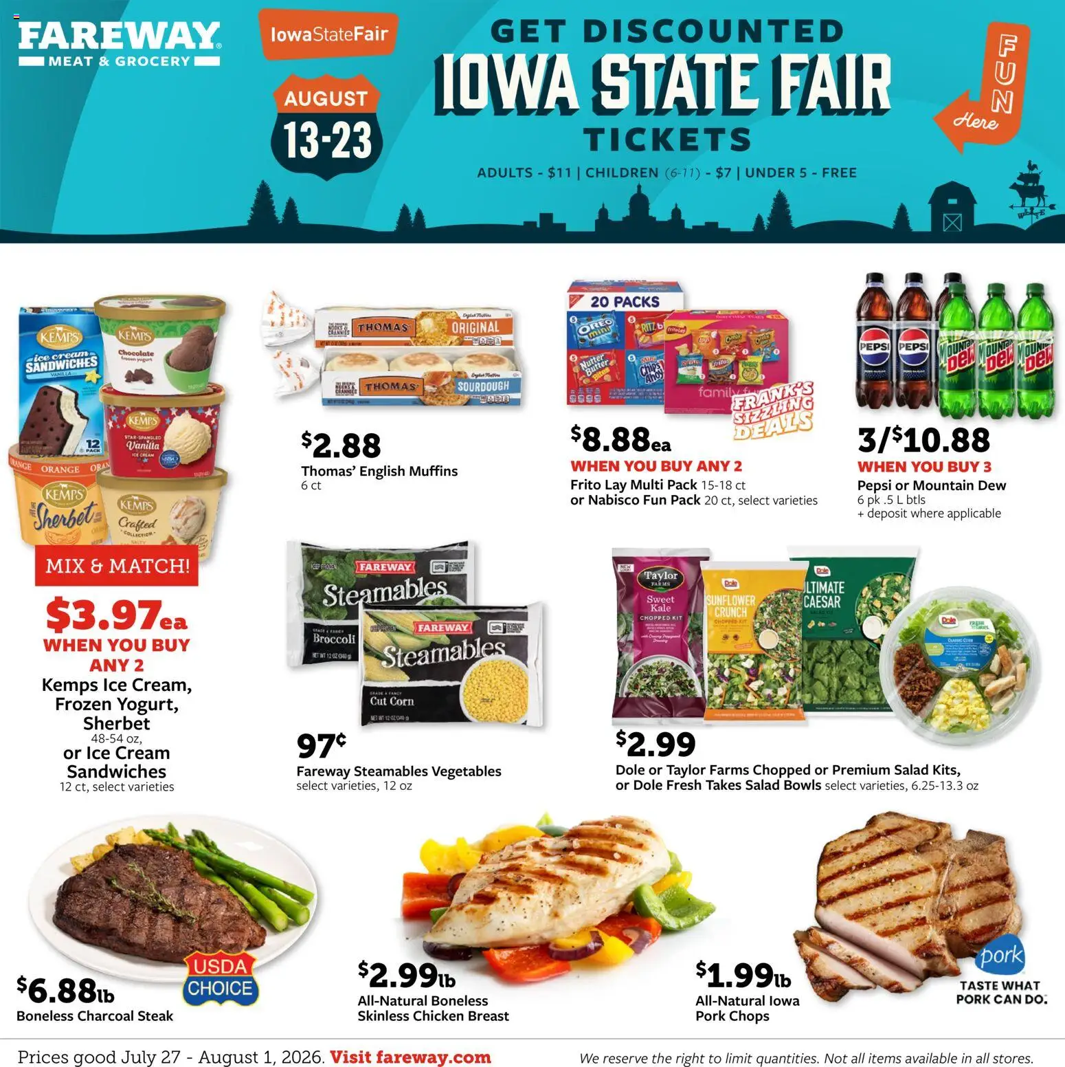 fareway - Fareway Weekly Ad - 07/27 - 08/01 2026 - page: 1