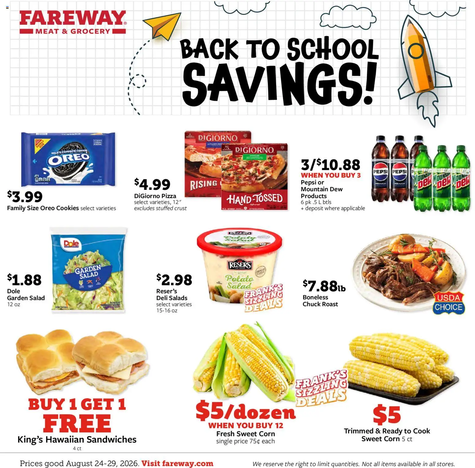 fareway - Fareway Weekly Ad - 08/24 - 08/29 2026 - page: 1