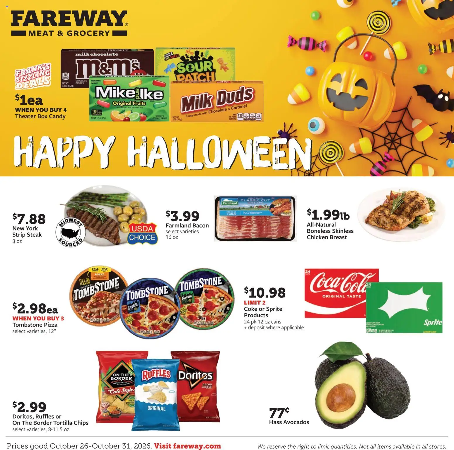 fareway - Fareway Weekly Ad - 10/26 - 10/31 2026 - page: 1