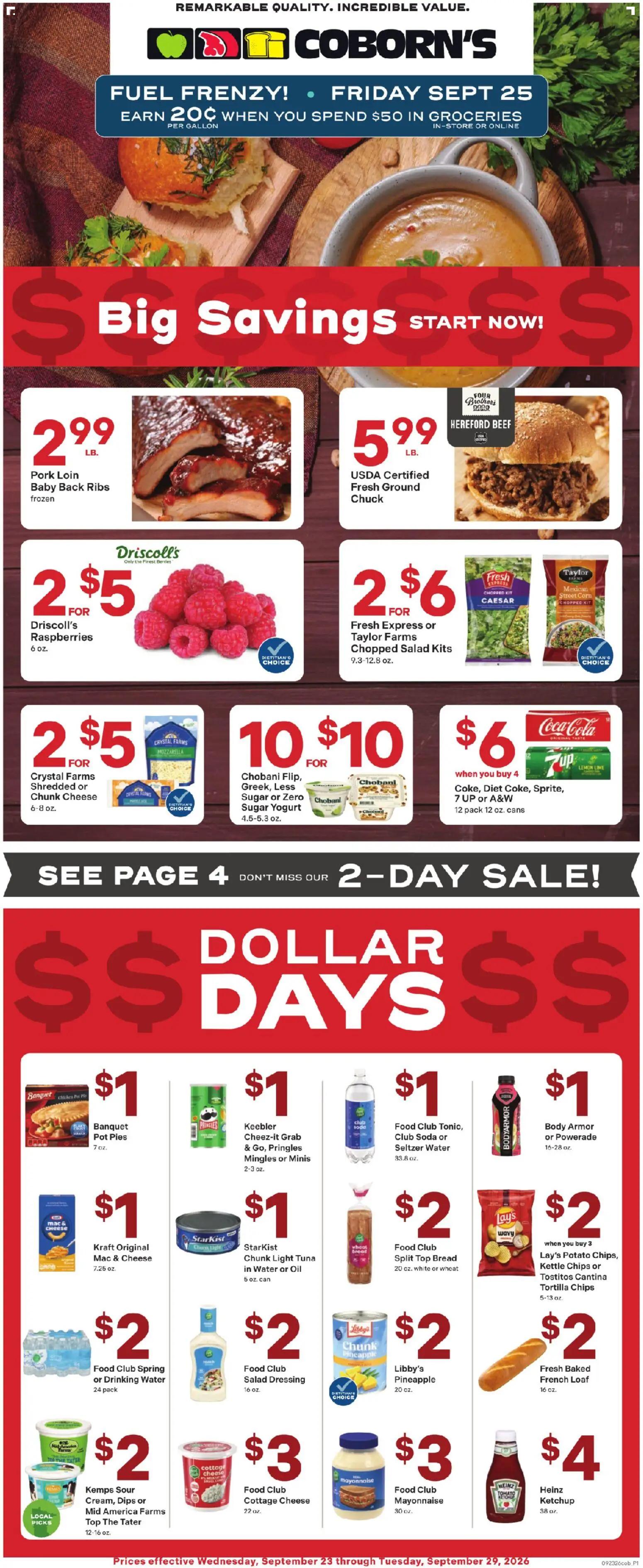 coborns - Coborn's Weekly Ad - 09/23 - 09/29 2026 - page: 1