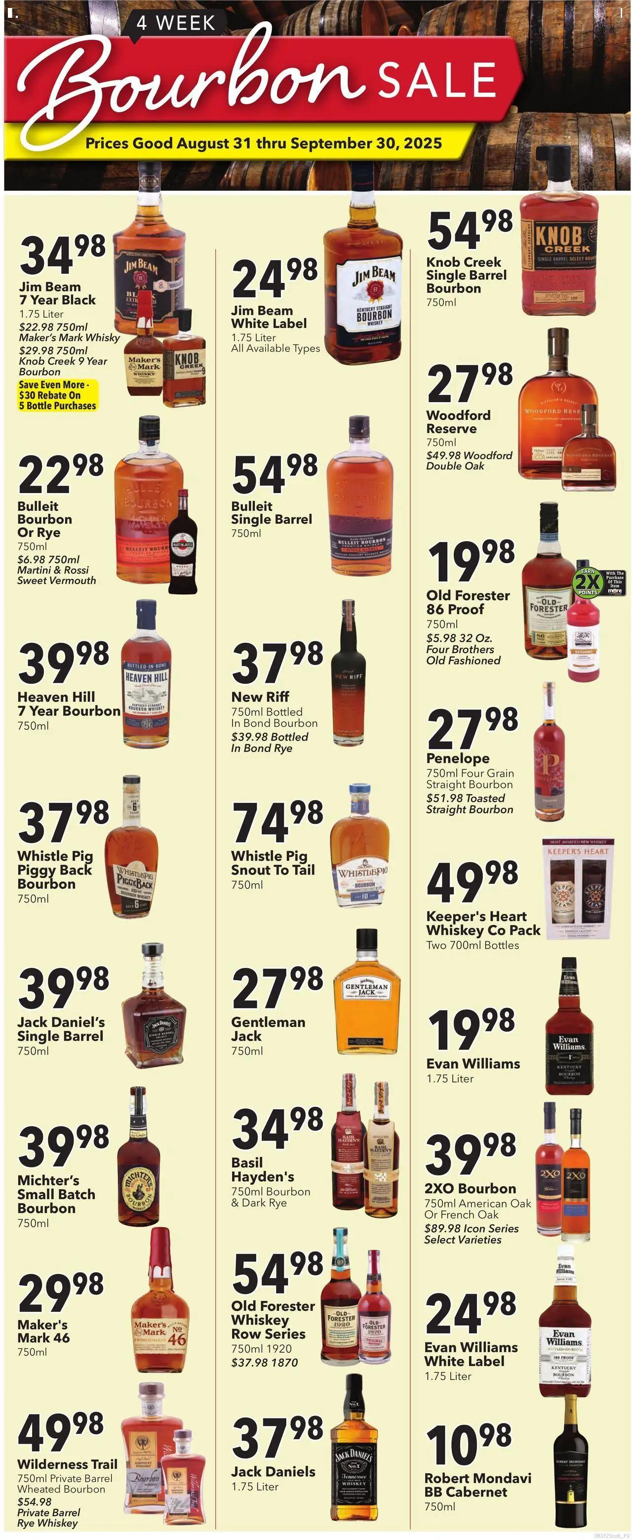 coborns - Coborn's Bourbon Sale - 08/31 - 09/30 2025