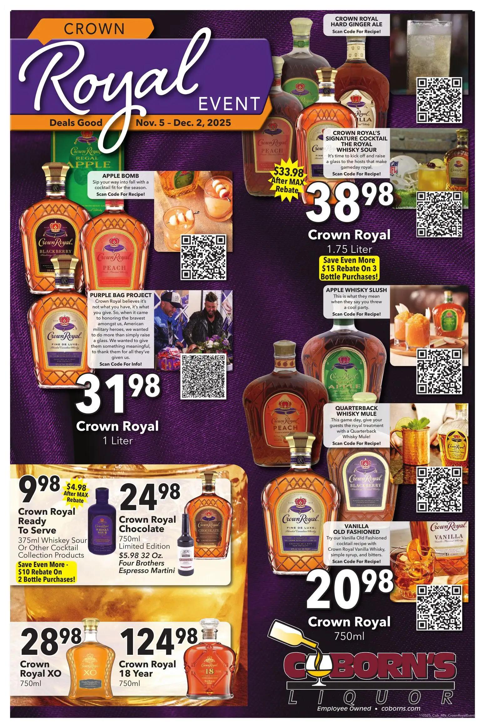 coborns - Coborn's Crown Royal Month - 11/05 - 12/02 2025
