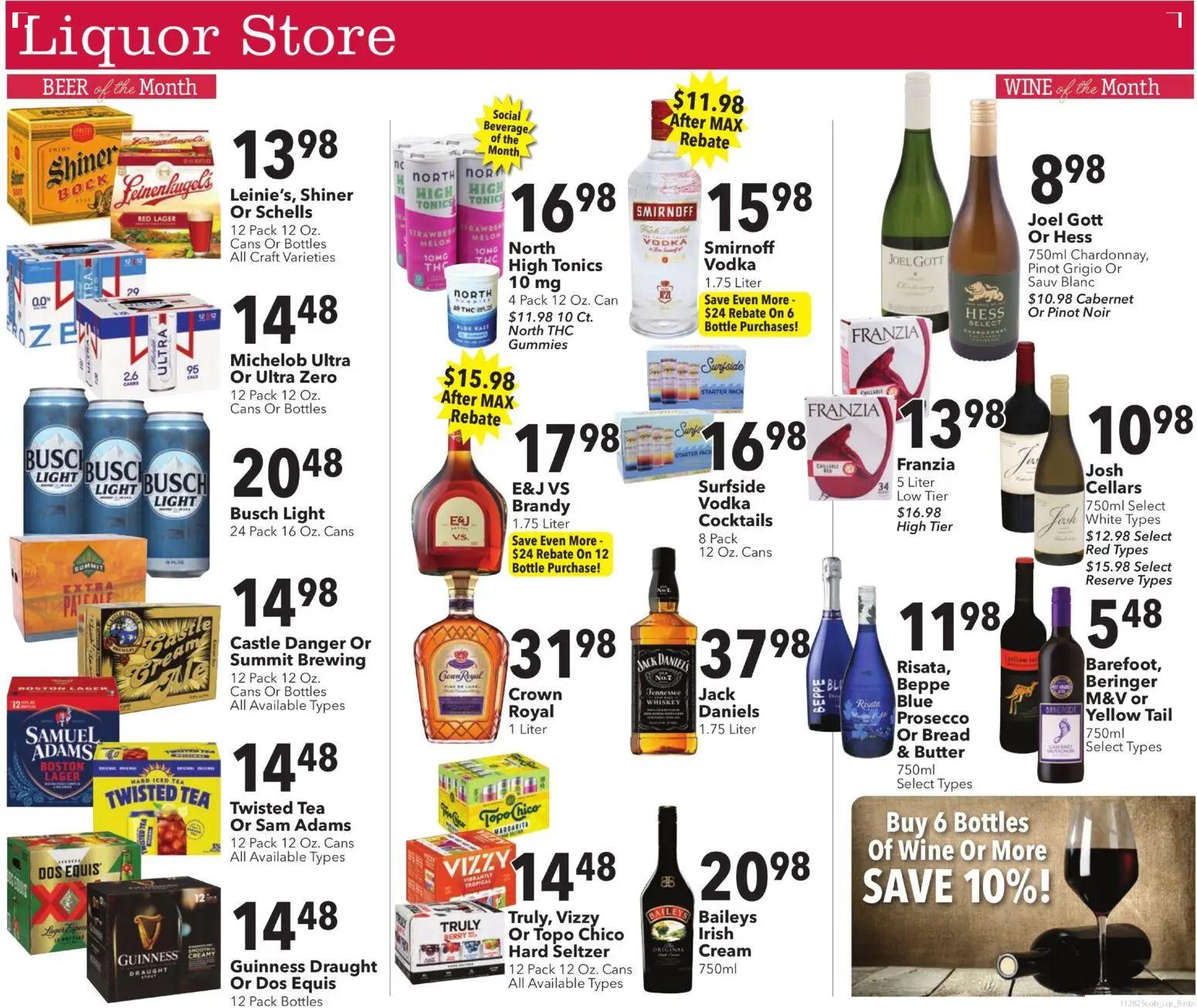 coborns - Coborn's Weekly Liquor - 11/28 - 12/02 2025