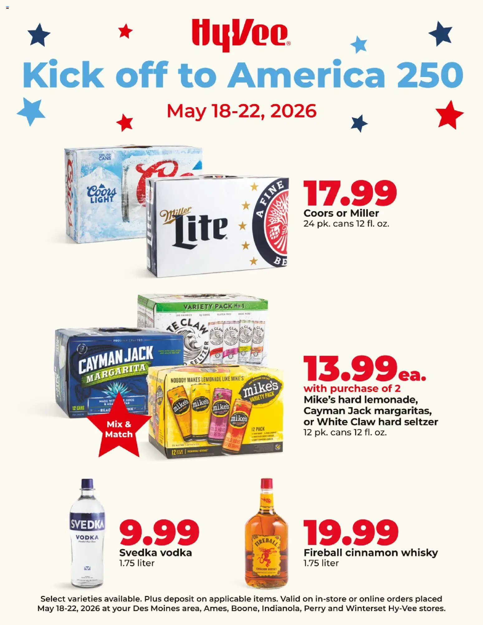 hyvee - HyVee Kick Off to America 250 - 05/18 - 05/22 2026