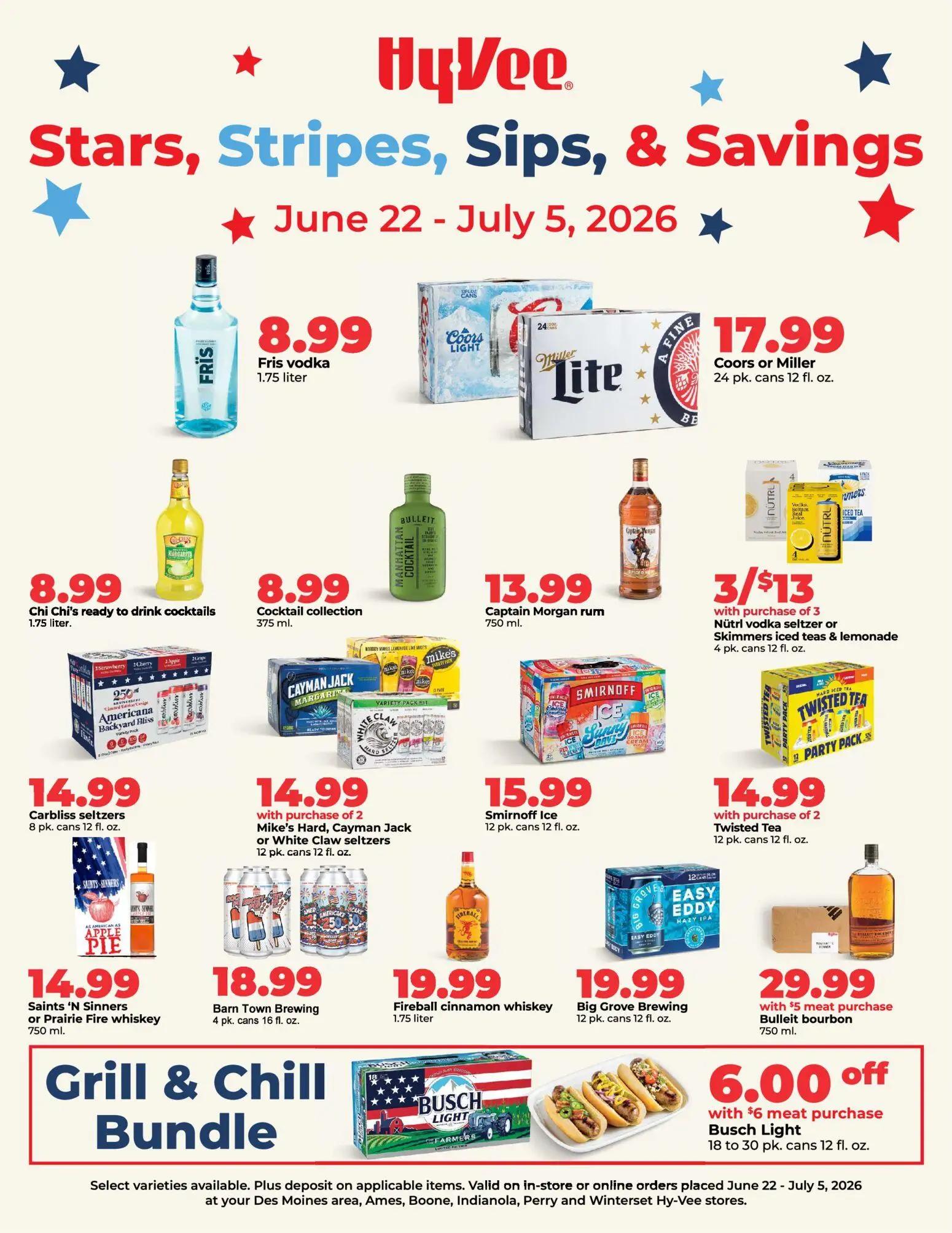 hyvee - HyVee Wine & Spirits Specials - 06/22 - 07/05 2026