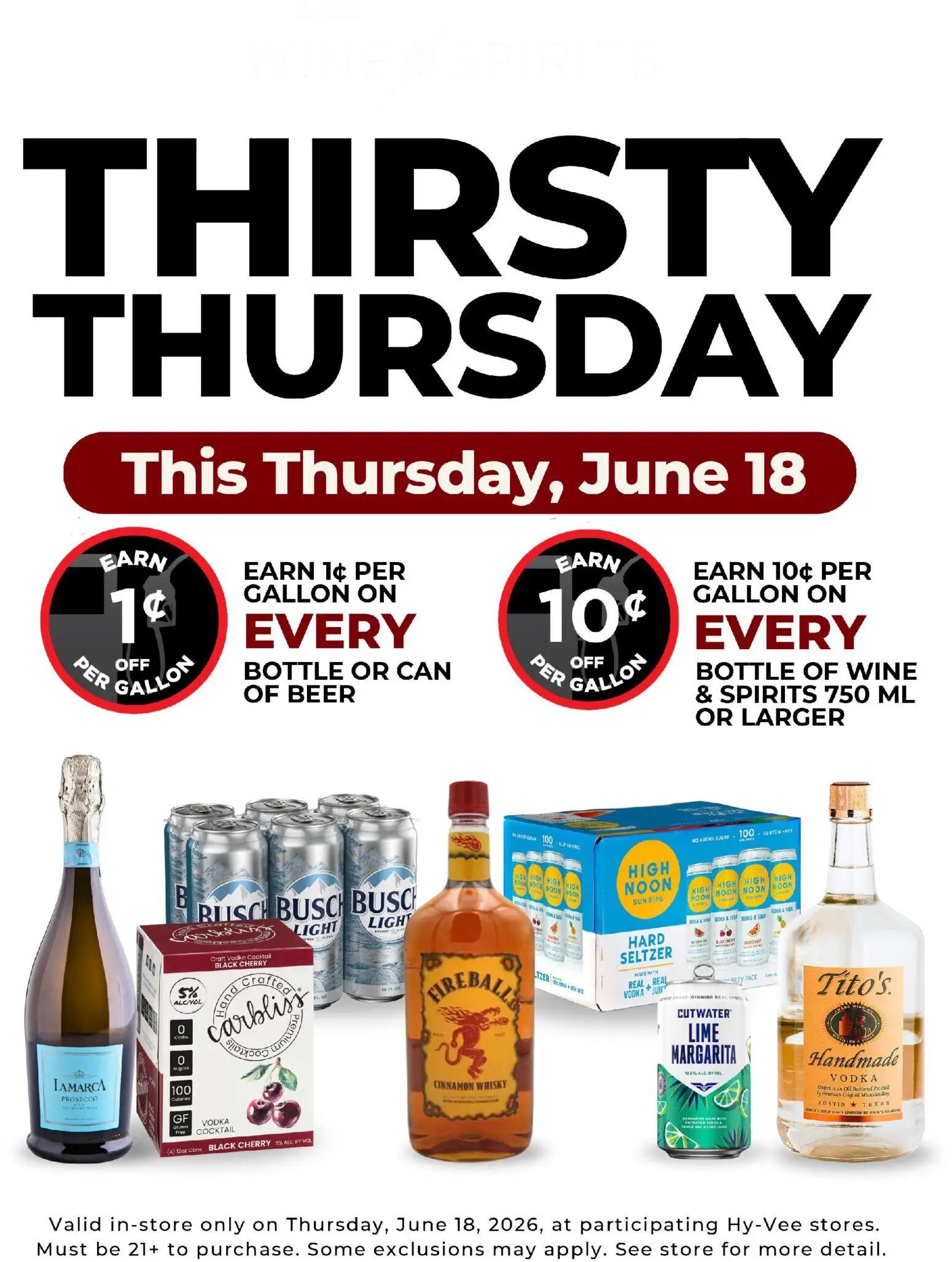 hyvee - HyVee Thirsty Thursday - 06/18 - 06/15 2026
