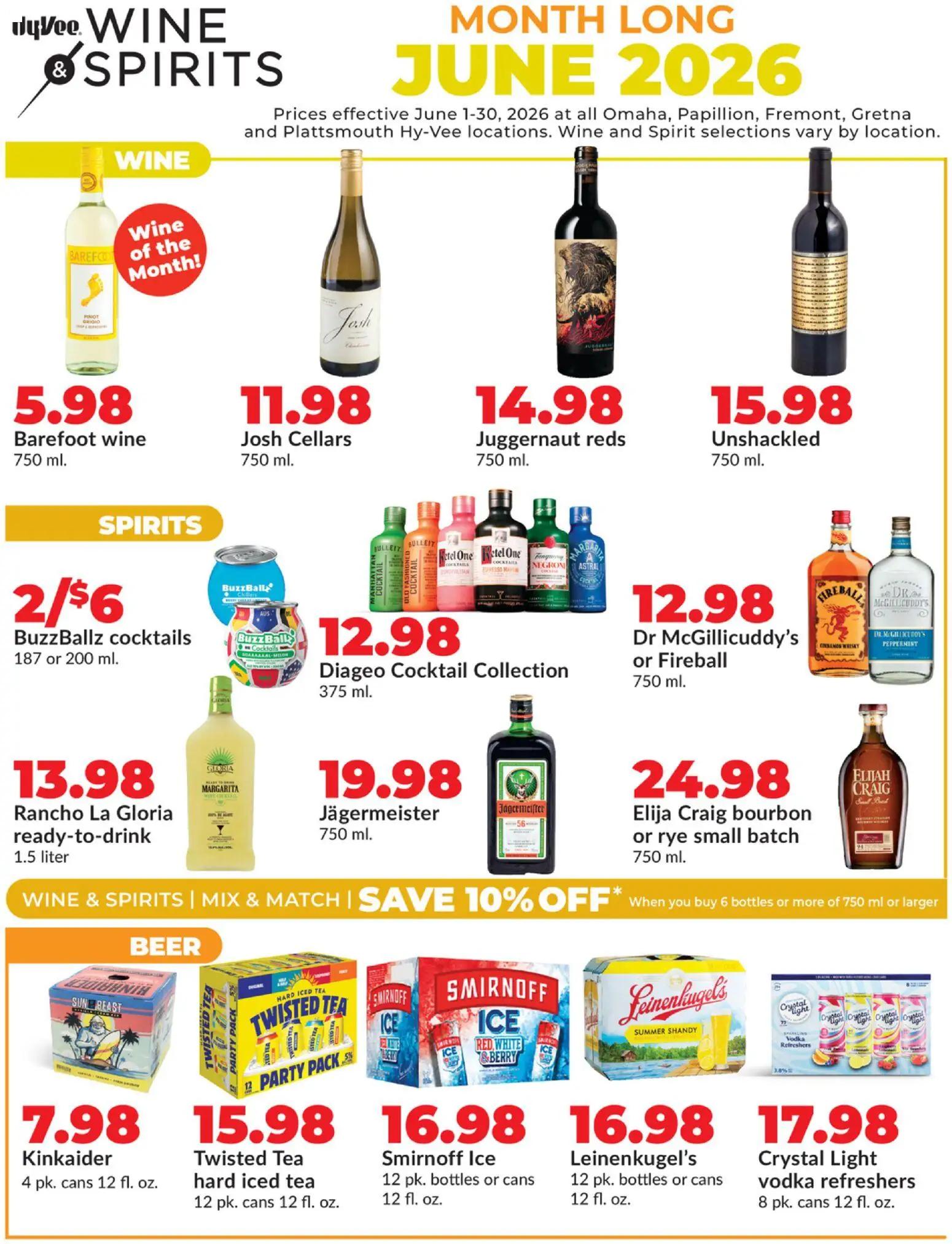 hyvee - HyVee Wine & Spirits - 06/01 - 06/30 2026