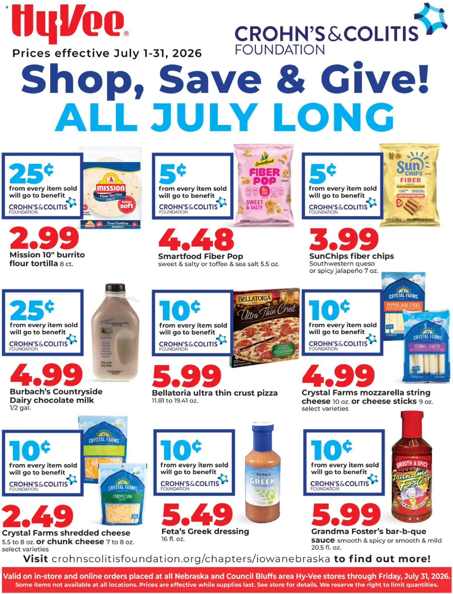 hyvee - HyVee CCF Flyer - 07/01 - 07/31 2026