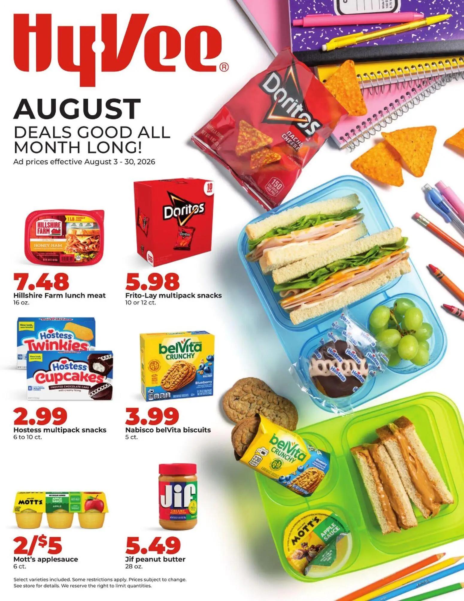 hyvee - HyVee Monthly Ad - 08/03 - 08/30 2026
