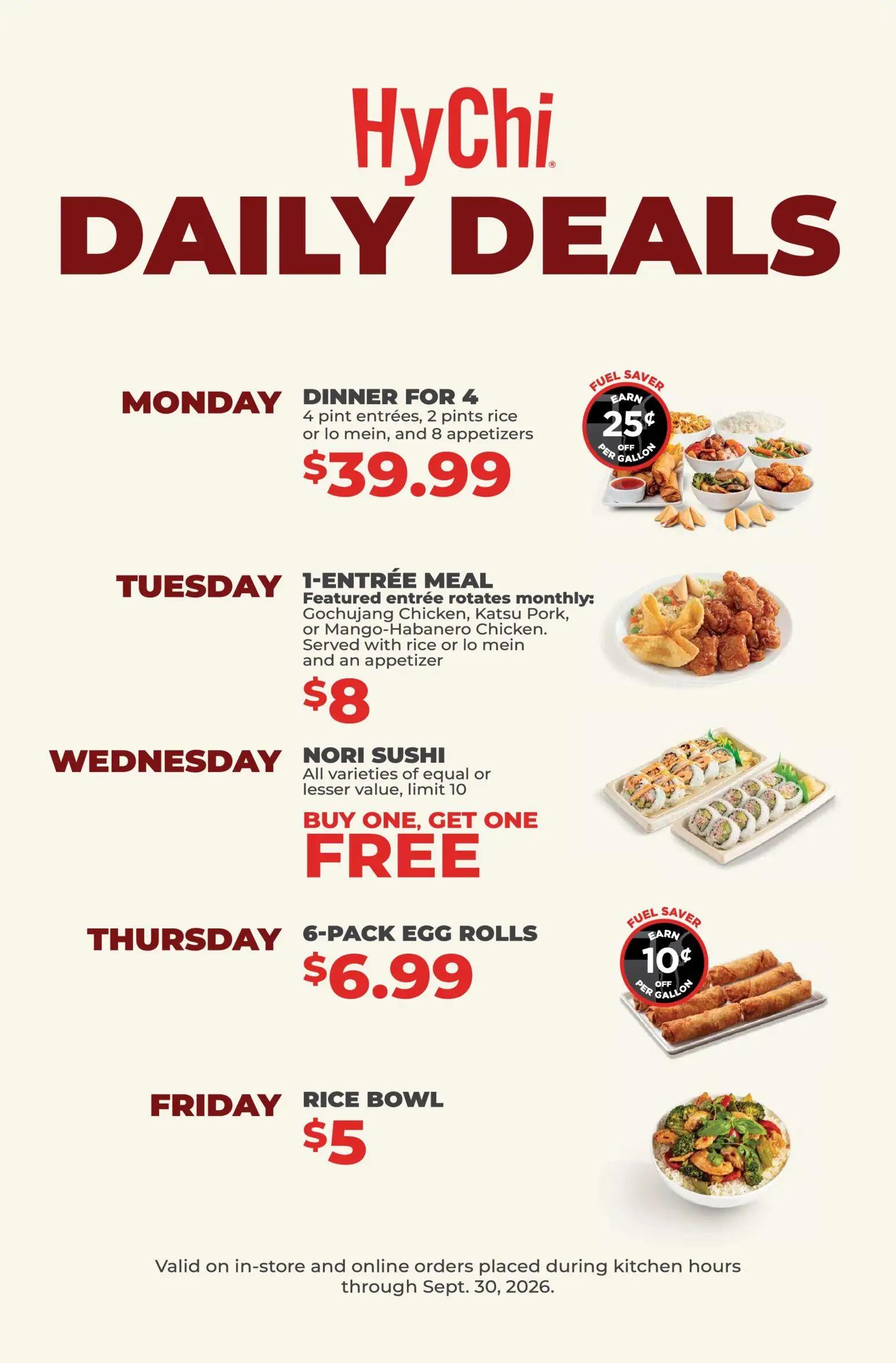 hyvee - HyVee HyChi Daily Deals - 08/06 - 09/30 2026