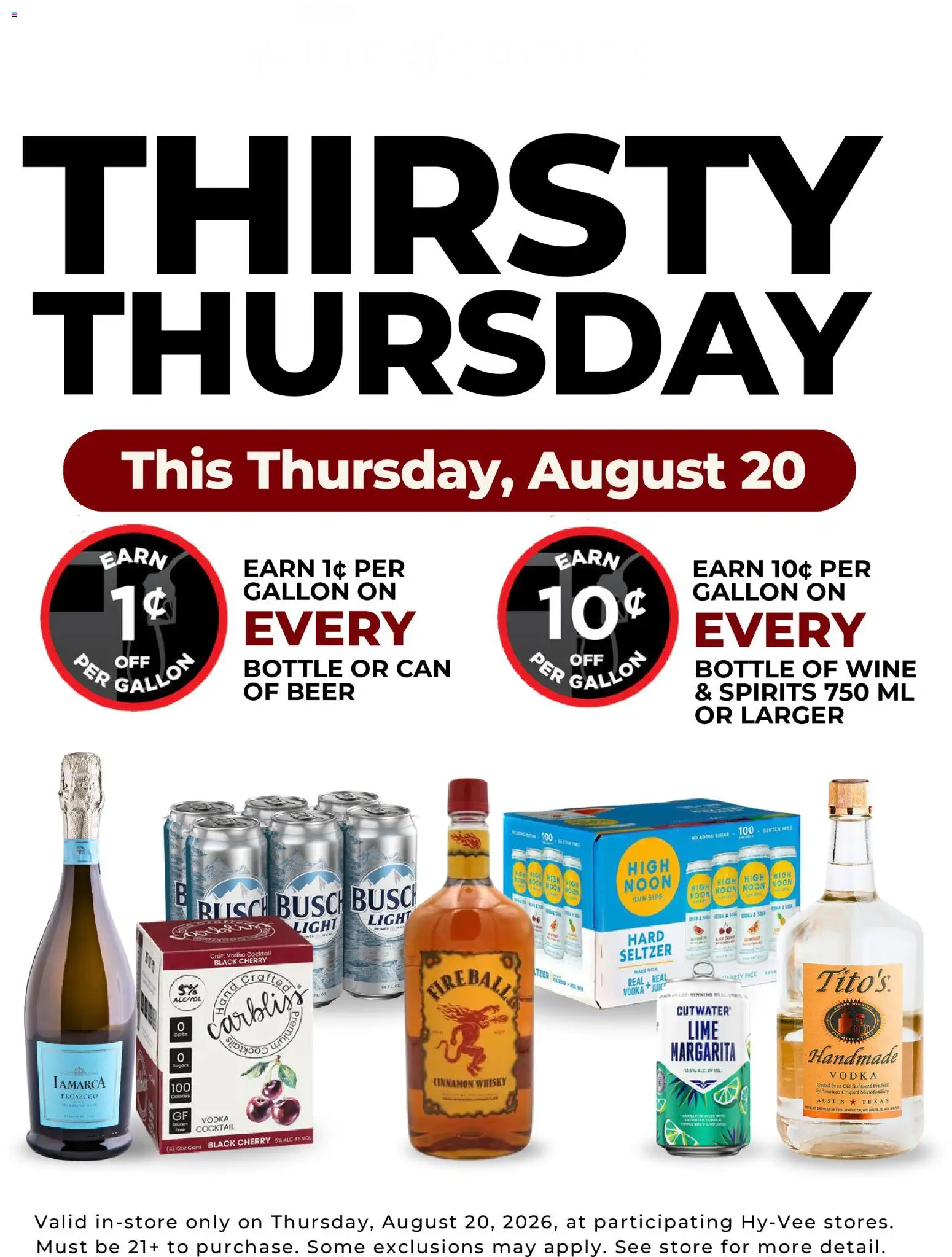 hyvee - HyVee Thirsty Thursday - 08/20 - 08/20 2026