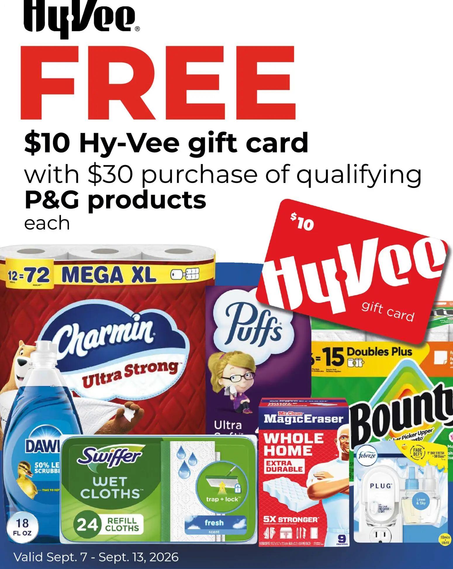 hyvee - HyVee Procter & Gamble Promotion - 09/07 - 09/13 2026